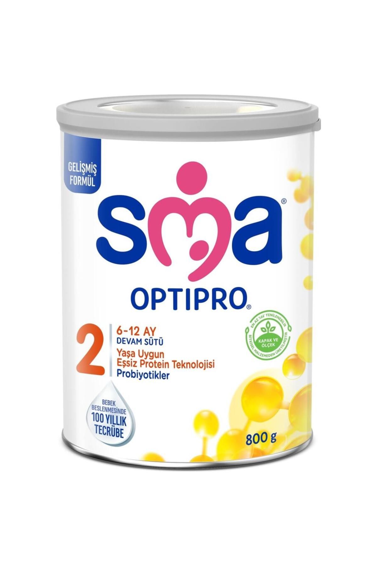 NEZADE STORE SMA Optipro Probiyotik 2 Bebek Devam Sütü 6-12 Ay 800 Gr