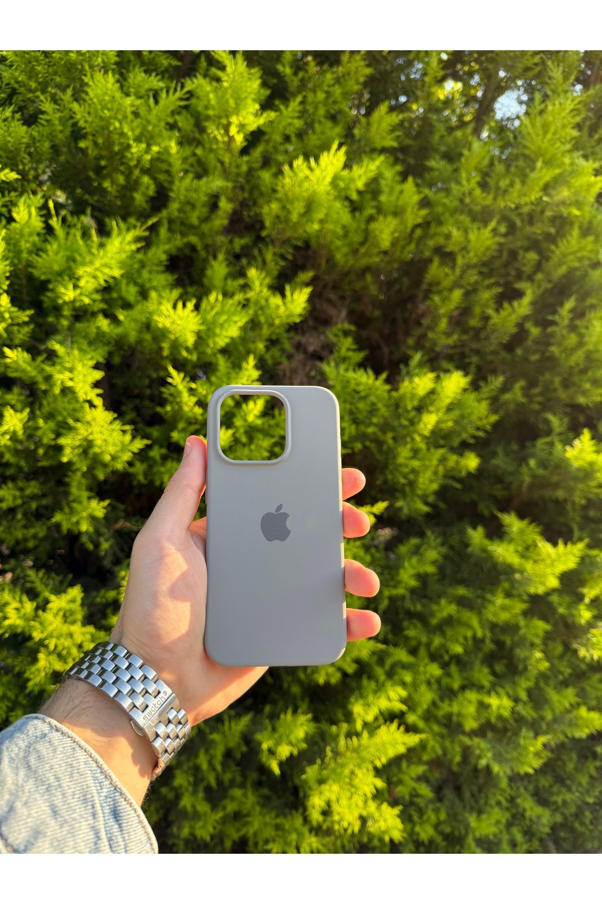 Thelioncase Apple iPhone 15 Pro Lansman Uyumlu İçi Kadife Silikon Kılıf