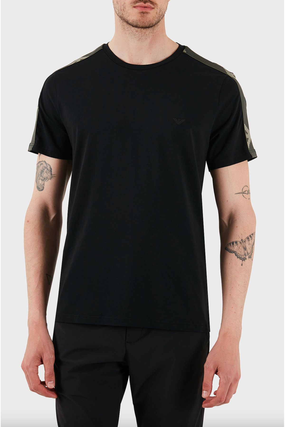 Emporio Armani ASV Logoband Organic-Cotton Loungewear T-shirt