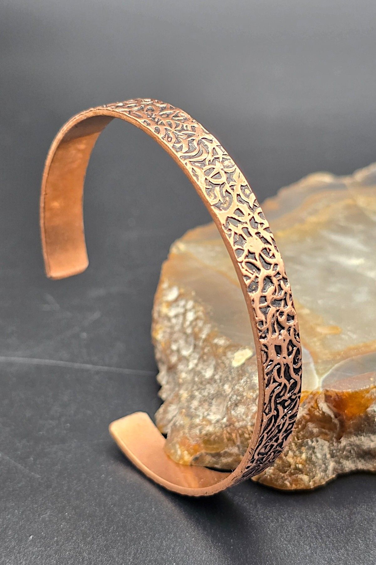 NBS Beautiful Naturel Stones Bakır Saf Gerçek Bileklik Ayarlanabilir Trend Tasarım