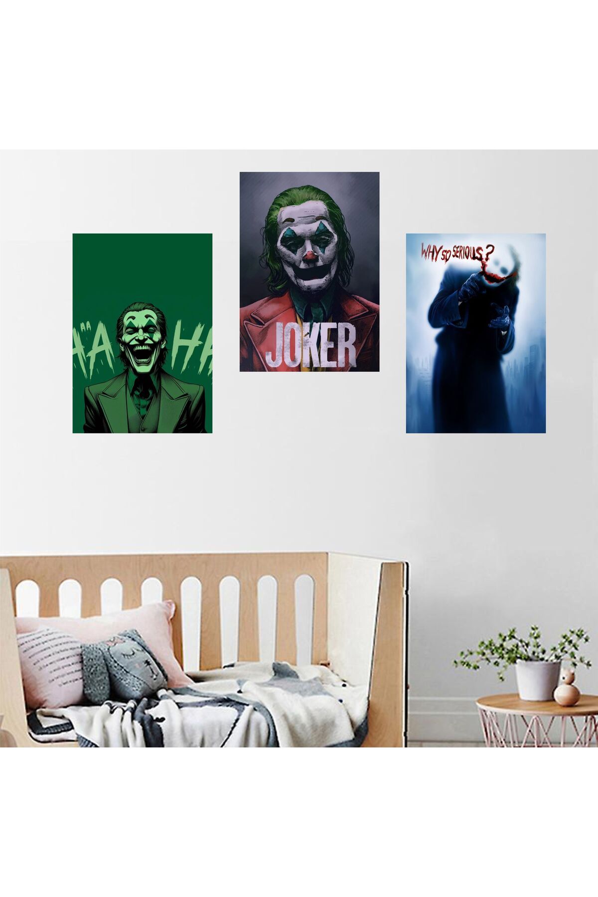 hediyenebak 3'lü Joker Yapışkanlı 21x30 cm Poster Sticker Etiket