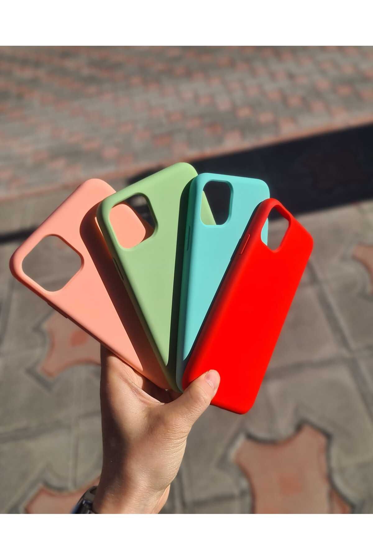 CEP-HANE Apple İphone 11 Pro Max Uyumlu Lansman Silikon Içi Kadife Telefon Kılıfı