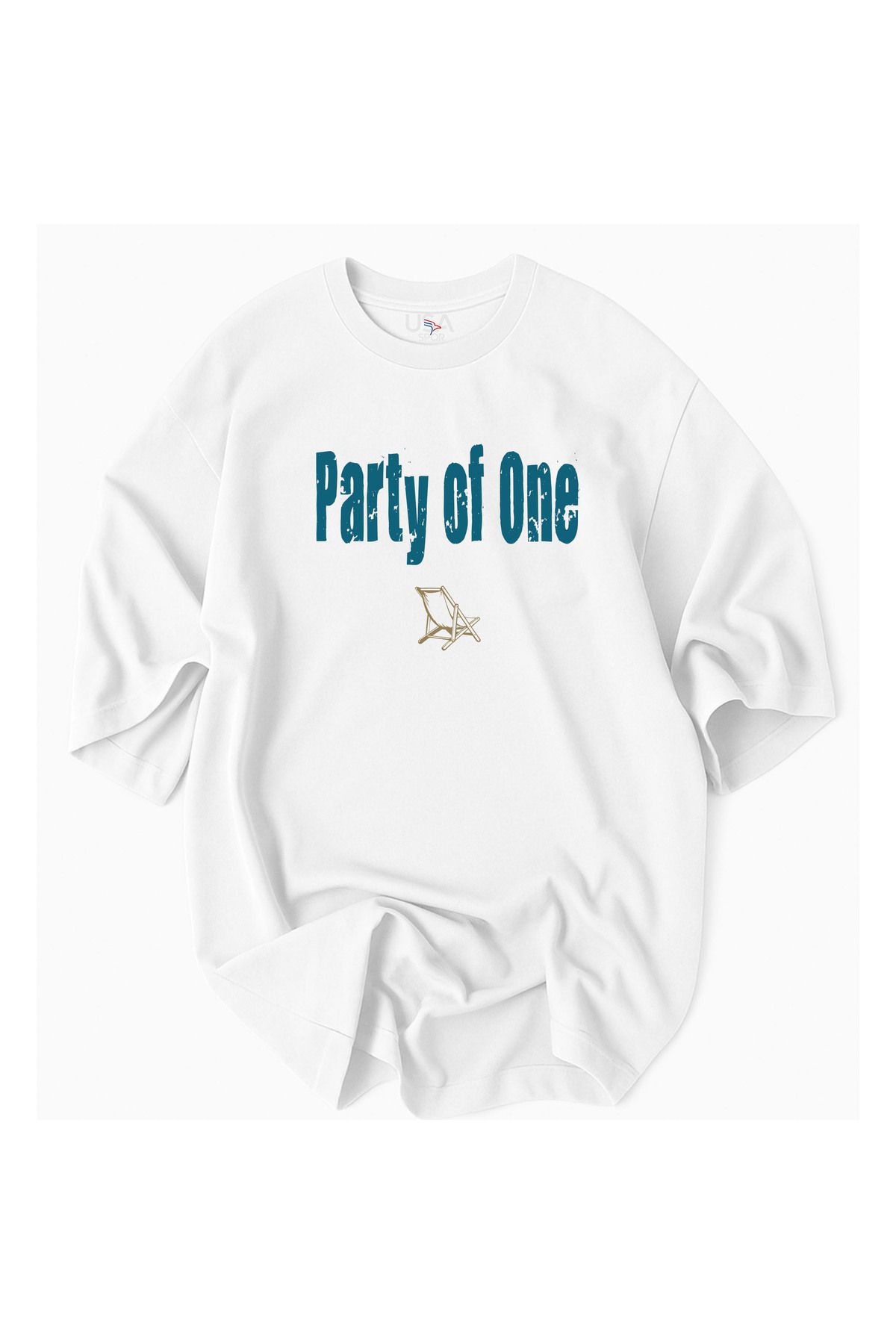 Advantage Kod Trend Tek kişilik parti temalı Unisex Oversize %100 Pamuklu T-Shirt