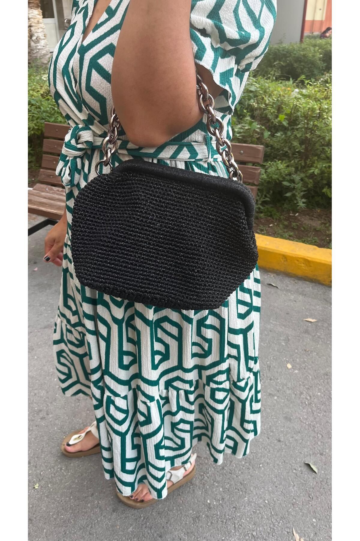 ipek butik İpek butik simli el çantası