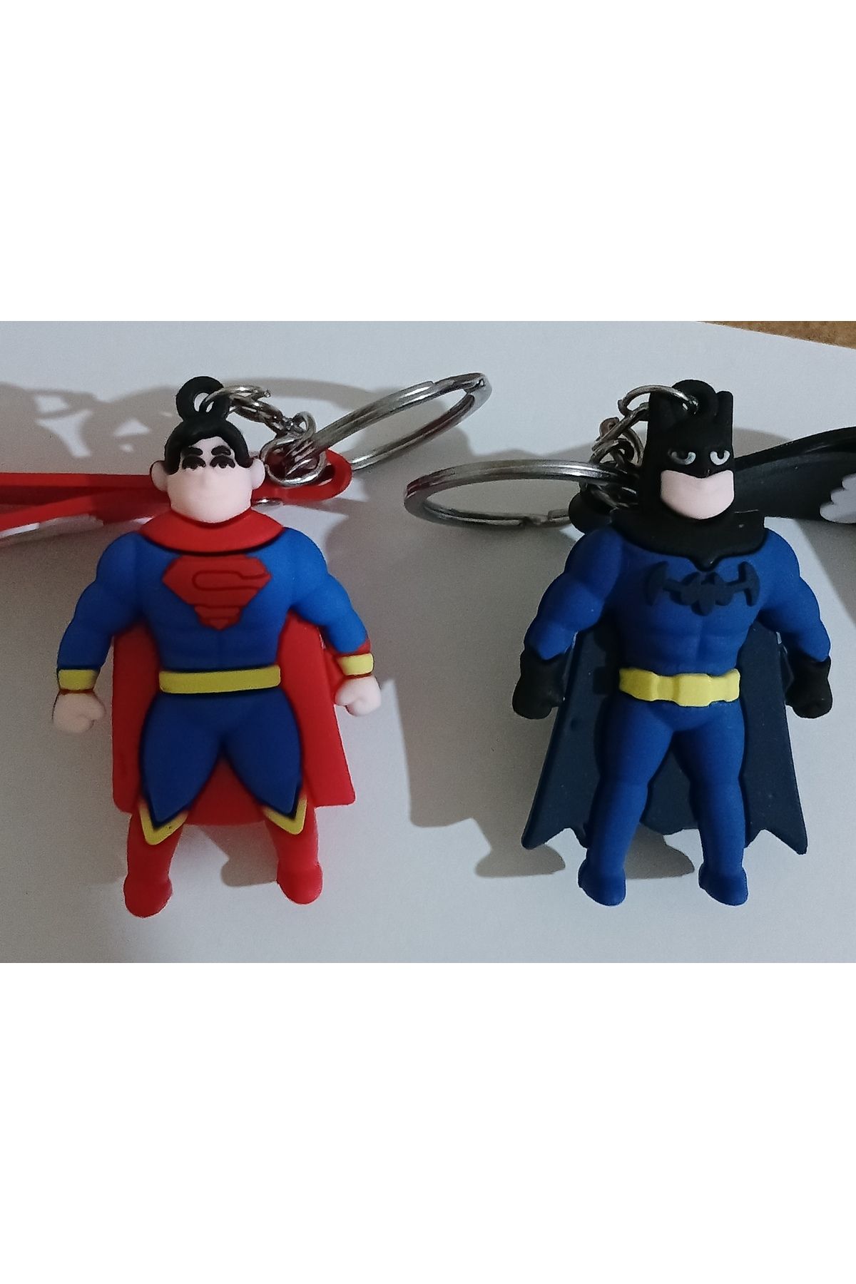 doref Süperman & Batman 3D Anahtarlık ve Çanta Süsü 2'li