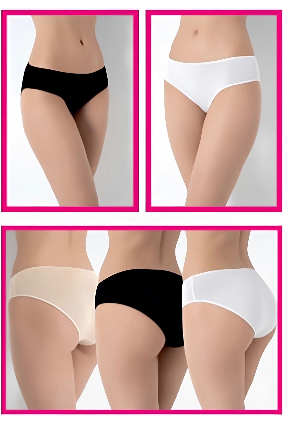 GiyimCity 3lü Ekonomik Paket Bambu Slip Külot