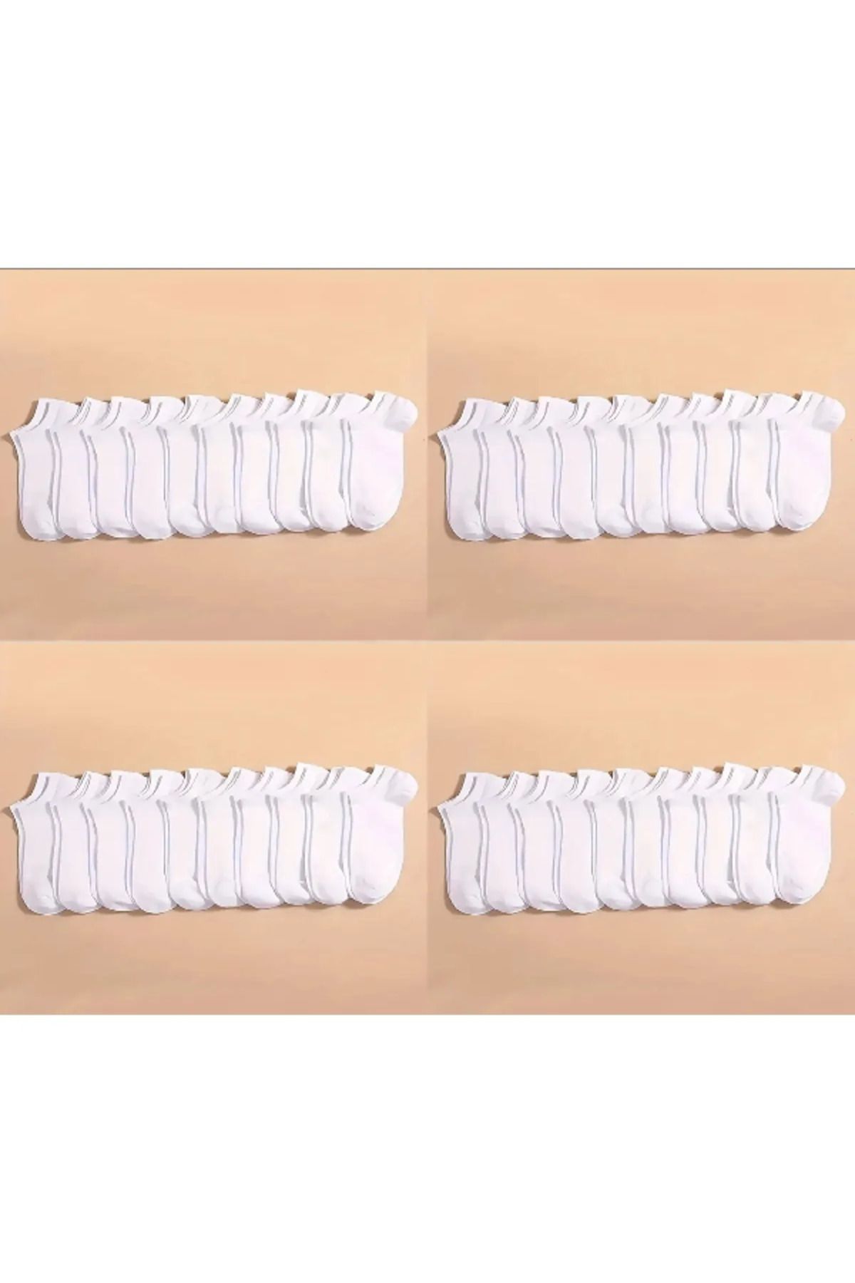 BELİNAY SOCKS DÜZ BİLEK ÇORAP SETİ 40 ÇİFT