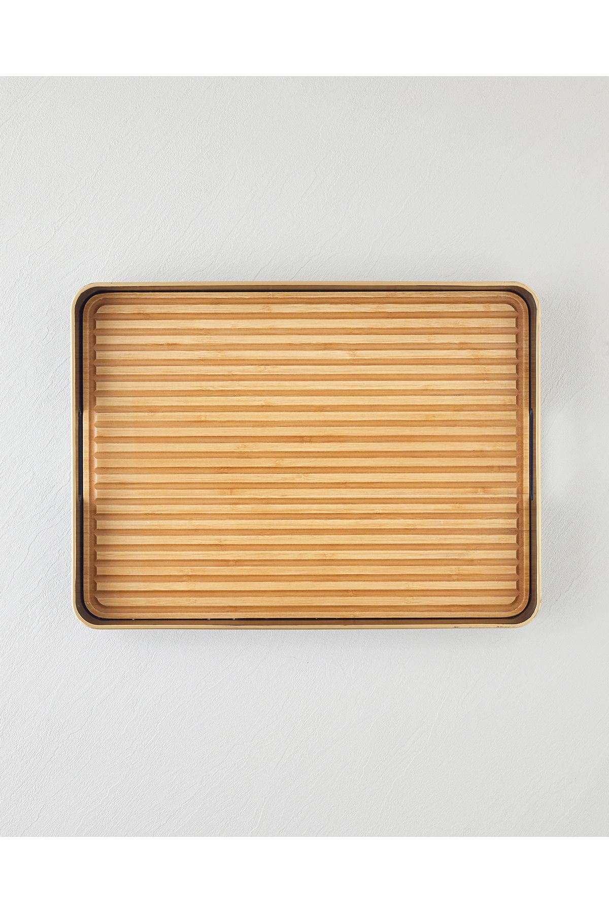 English Home Rea Dekoratif Tepsi 35x48 cm Kahve