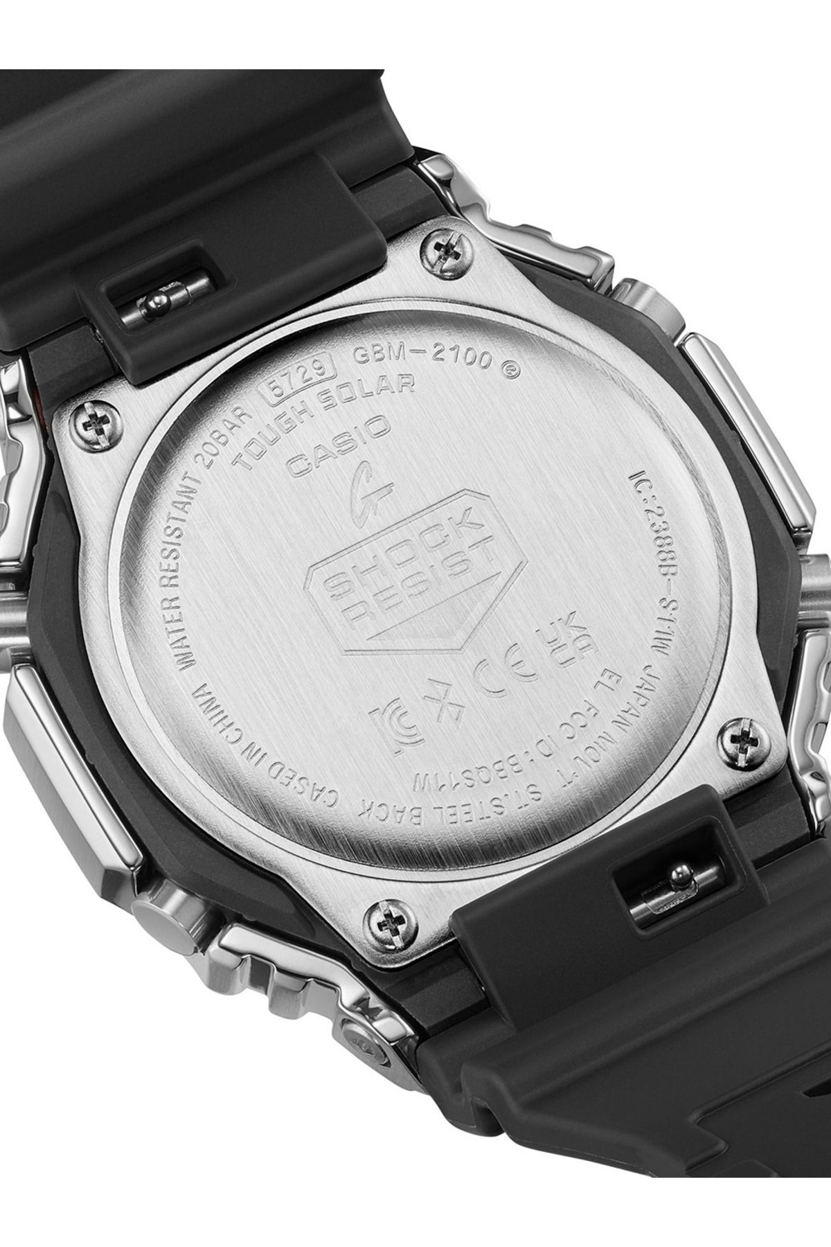 Casio-Ανδρικό Ρολόι Casio GBM-2100A-1A2ER, Quartz, 44mm, 20ATM 5
