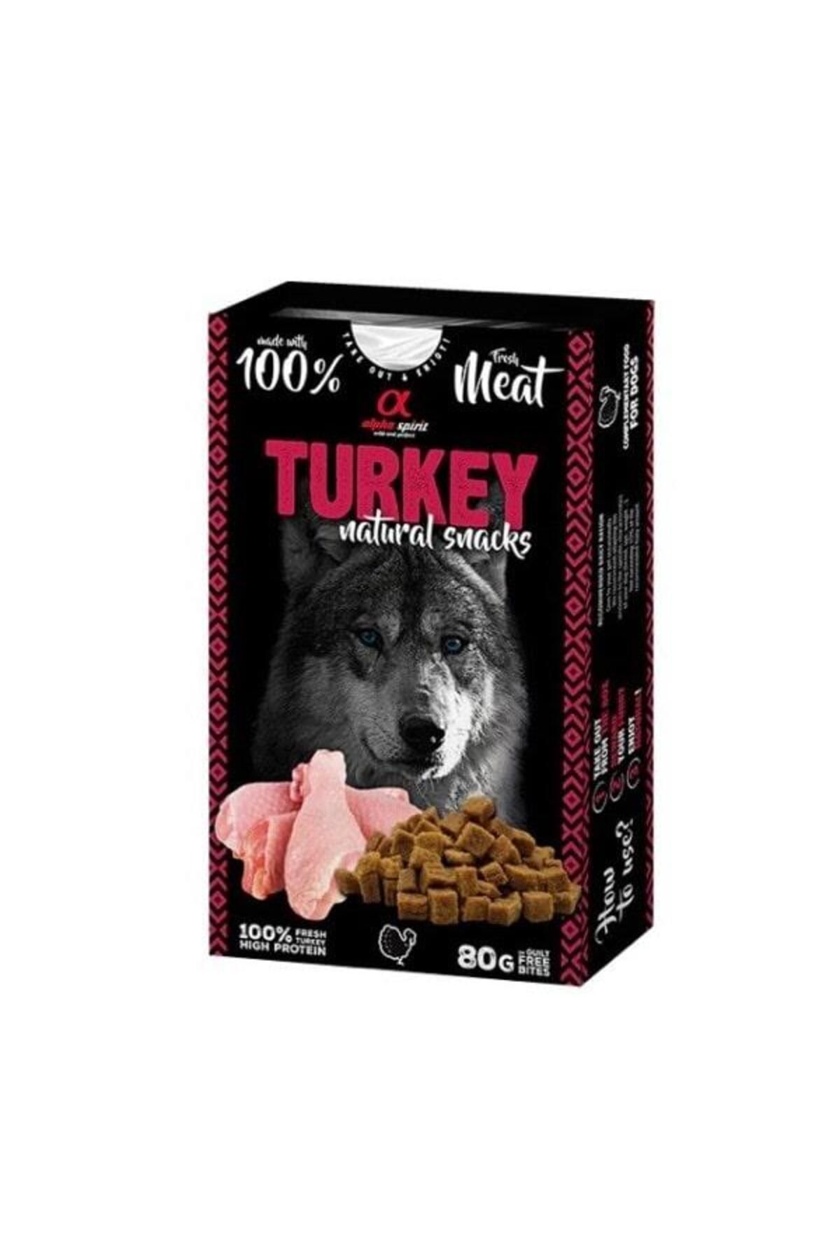 Alpha Spirit Doğal Atşıtırmalık Köpek Ödül Maması Hindili 80 Gr