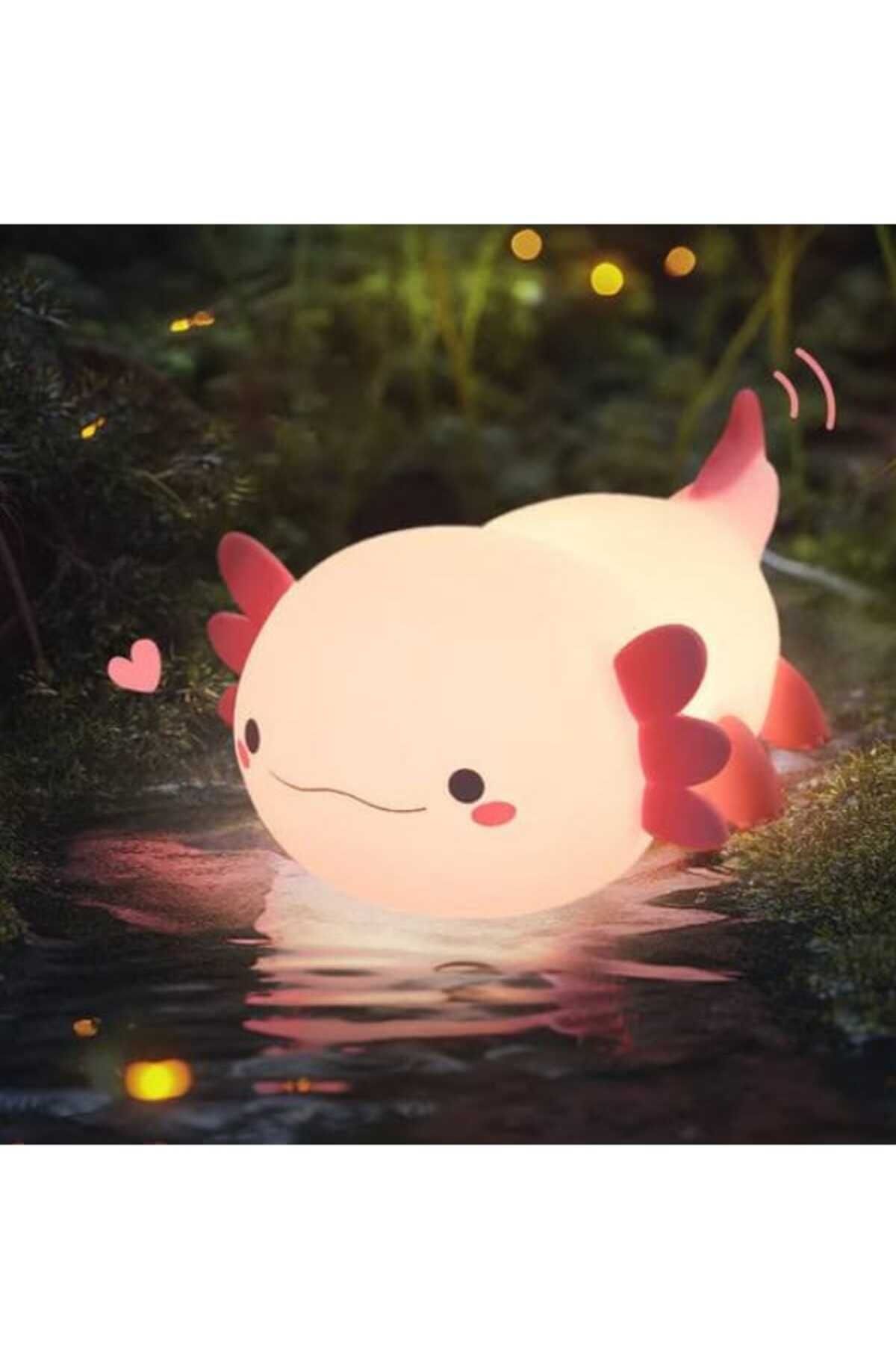 Mert Yıldız Sevimli Gece lambası ile güne tap taze uyanın axolotl