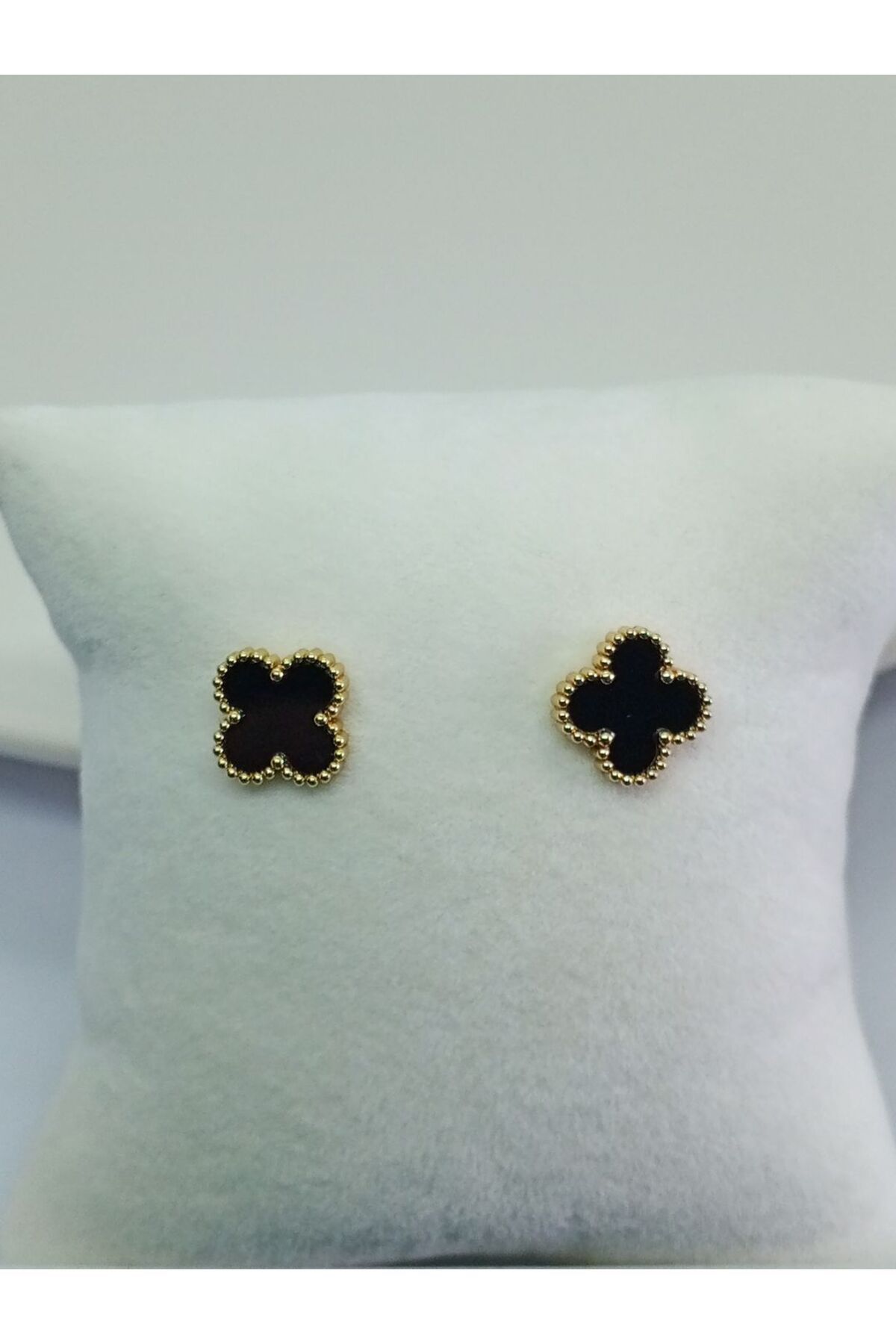 Ödül Moda Çelik Gold Yonca Küpe
