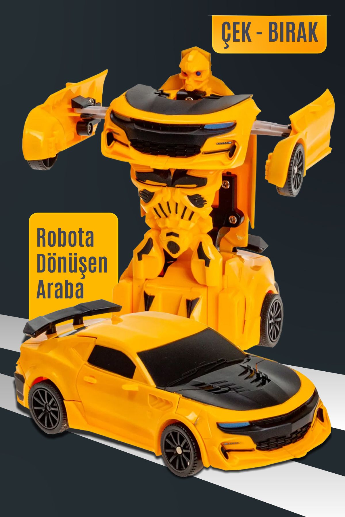 SmartFox Çek Bırak Robot Yarış Oyuncak Araba Bumblebee
