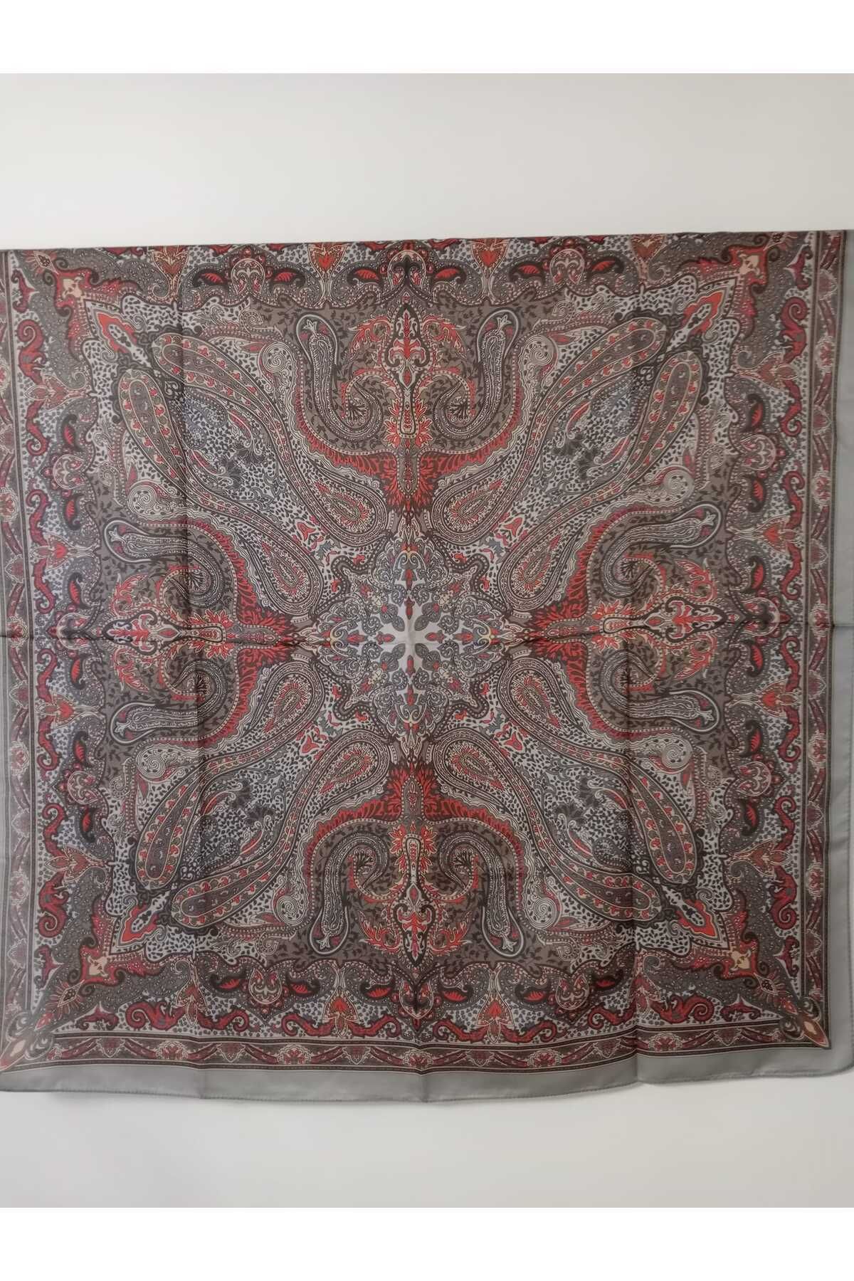 Lady Etnik Desenli Soft Pamuk Eşarp