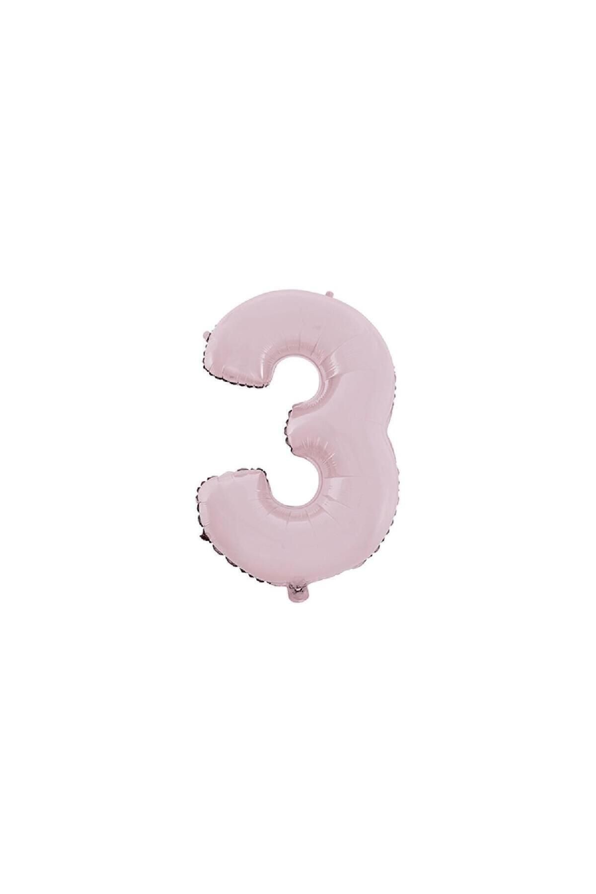 TATLI GÜNLER 26" 74 CM FOLYO BALON RAKAM 3 MAT PEMBE