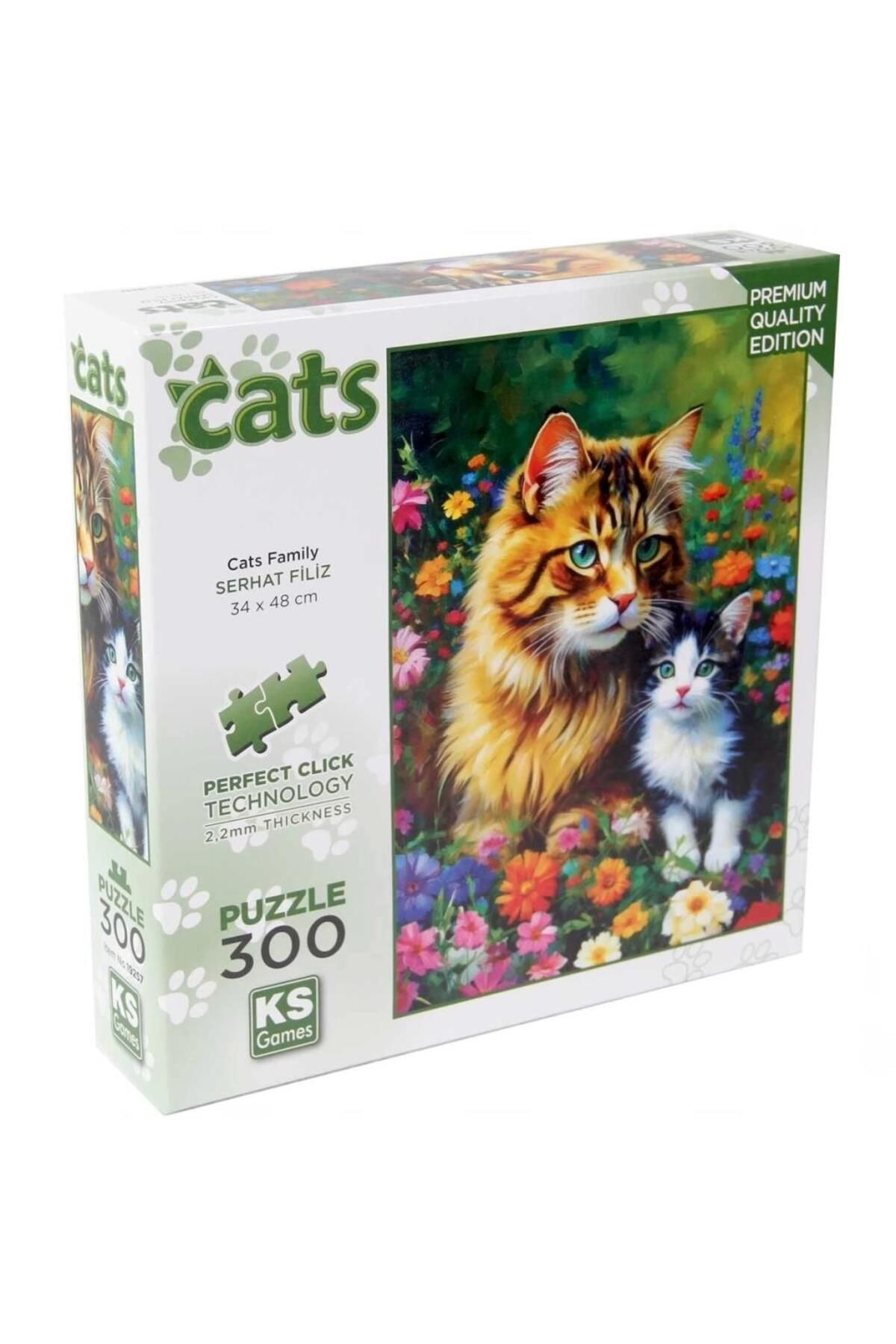 Ks Puzzle Cats Family Puzzle 300 Parça