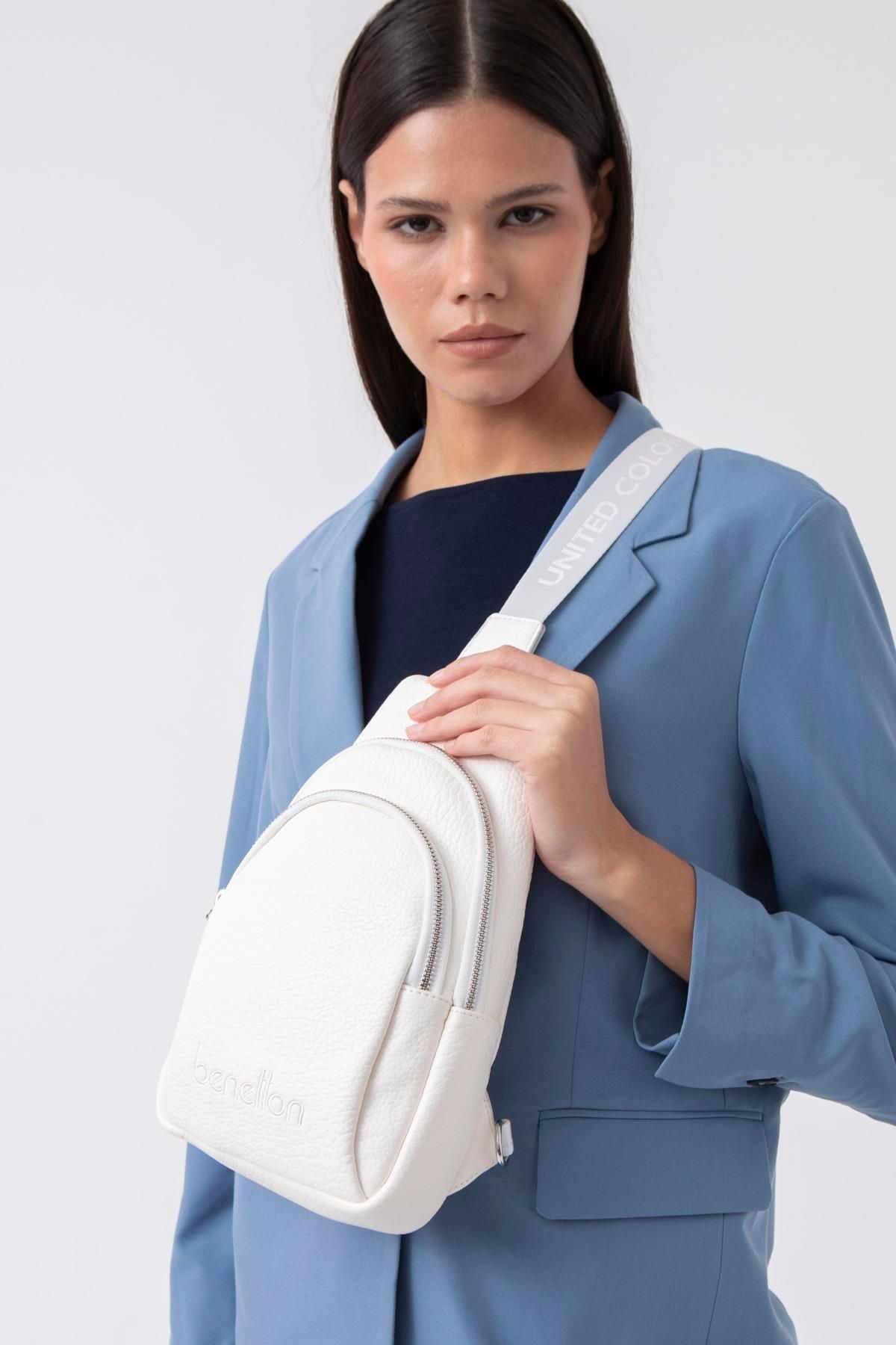 United Colors of Benetton KADIN ÇAPRAZ BODYBAG ÇANTA BEYAZ BNT1478