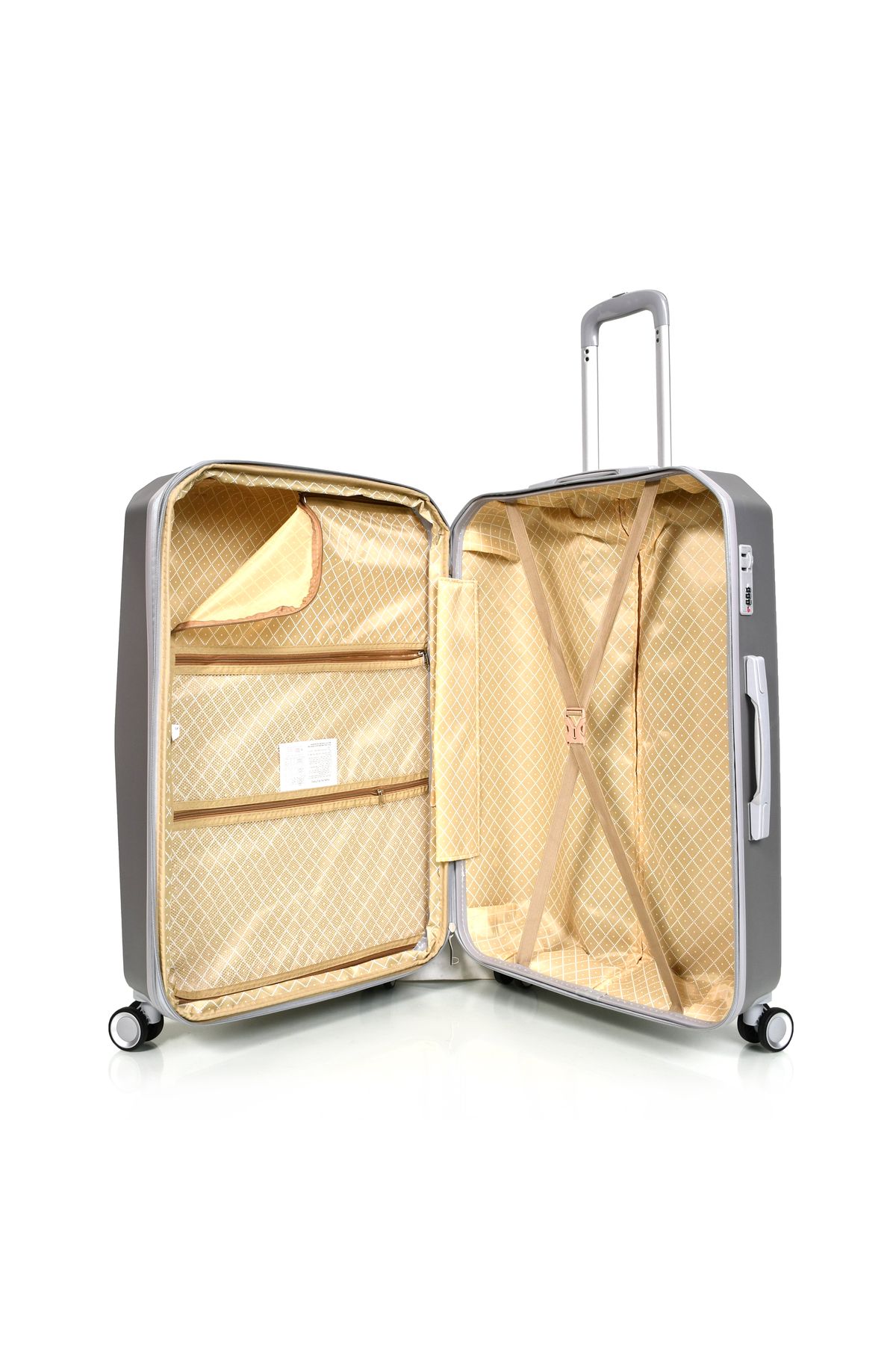 MORANO-Morano 4-Piece Luggage Set Durable and Lightweight Spinner Wheeled Suitcase with Numbered Security Lock 6