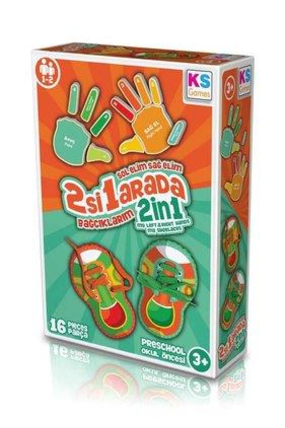Ks Puzzle 2'si 1 Arada Bağcıklarım Eğitici Oyun