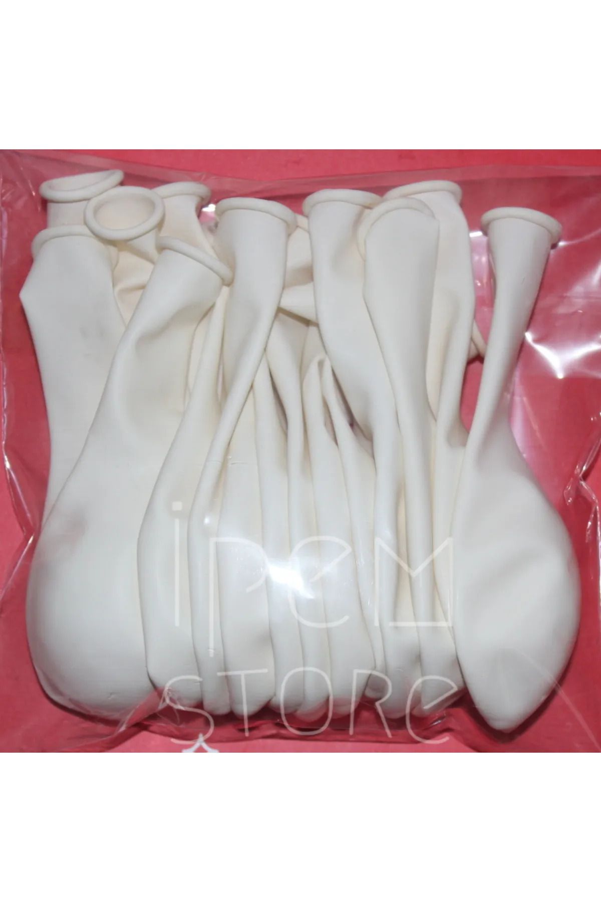 Zanzibar 10 Adet - 12" Beyaz Pastel Balon (30 Cm Çap)
