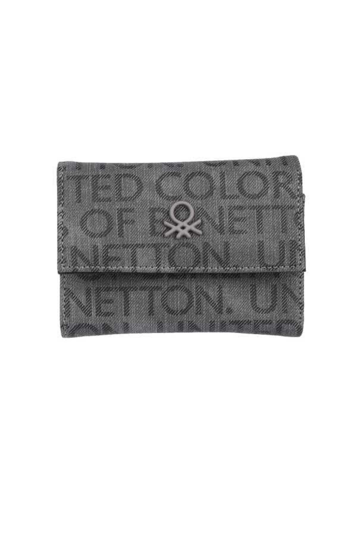 United Colors of Benetton BNT1143 Gri Kadın Cüzdanı
