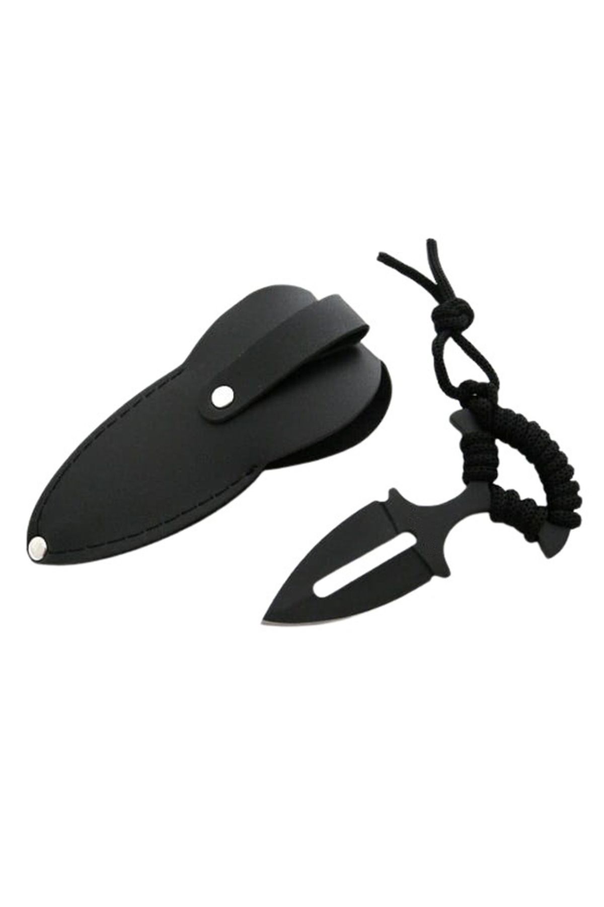 Depox-Ideallstore® Tactical Knife, Spear Commando, 13 Cm, Black, Sheath Included 1