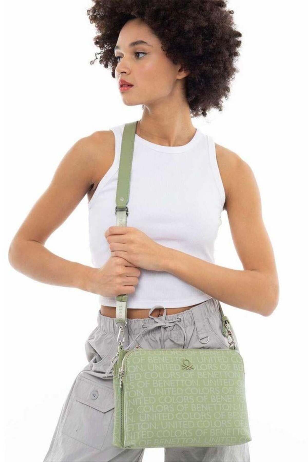 United Colors of Benetton KADIN ÇAPRAZ ÇANTA BNT949 YEŞİL