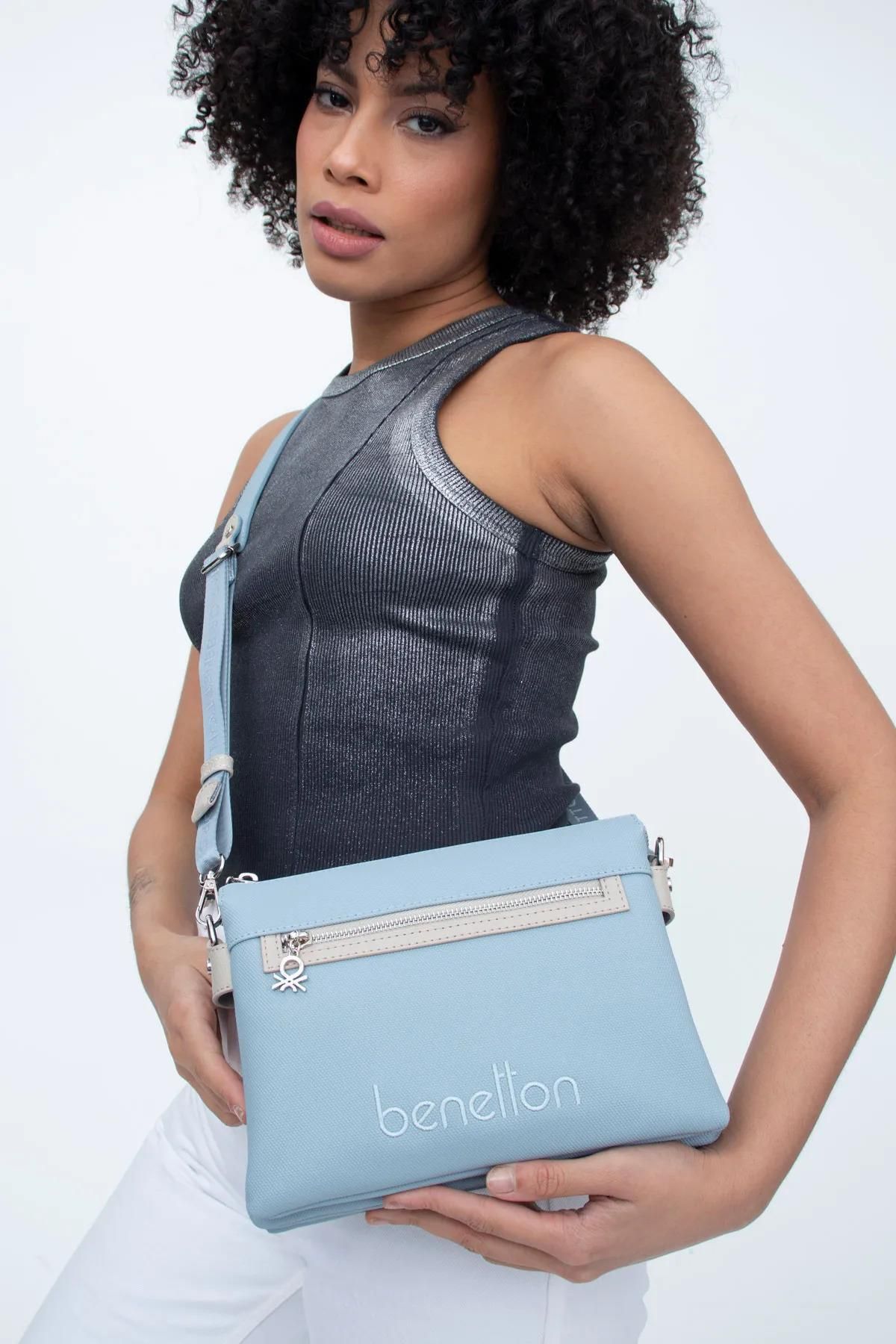 United Colors of Benetton KADIN ÇAPRAZ ÇANTA MAVI-TAŞ BNT1361
