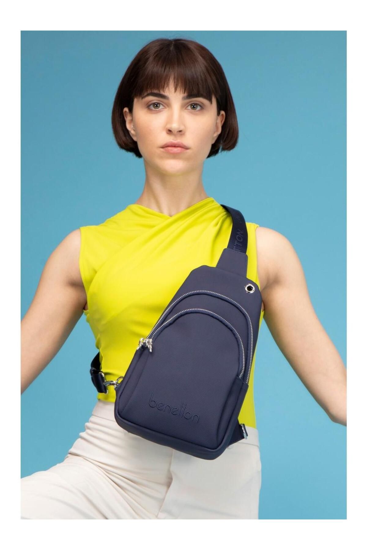 United Colors of Benetton KADIN ÇAPRAZ BODYBAG ÇANTA LACİVERT BNT1543