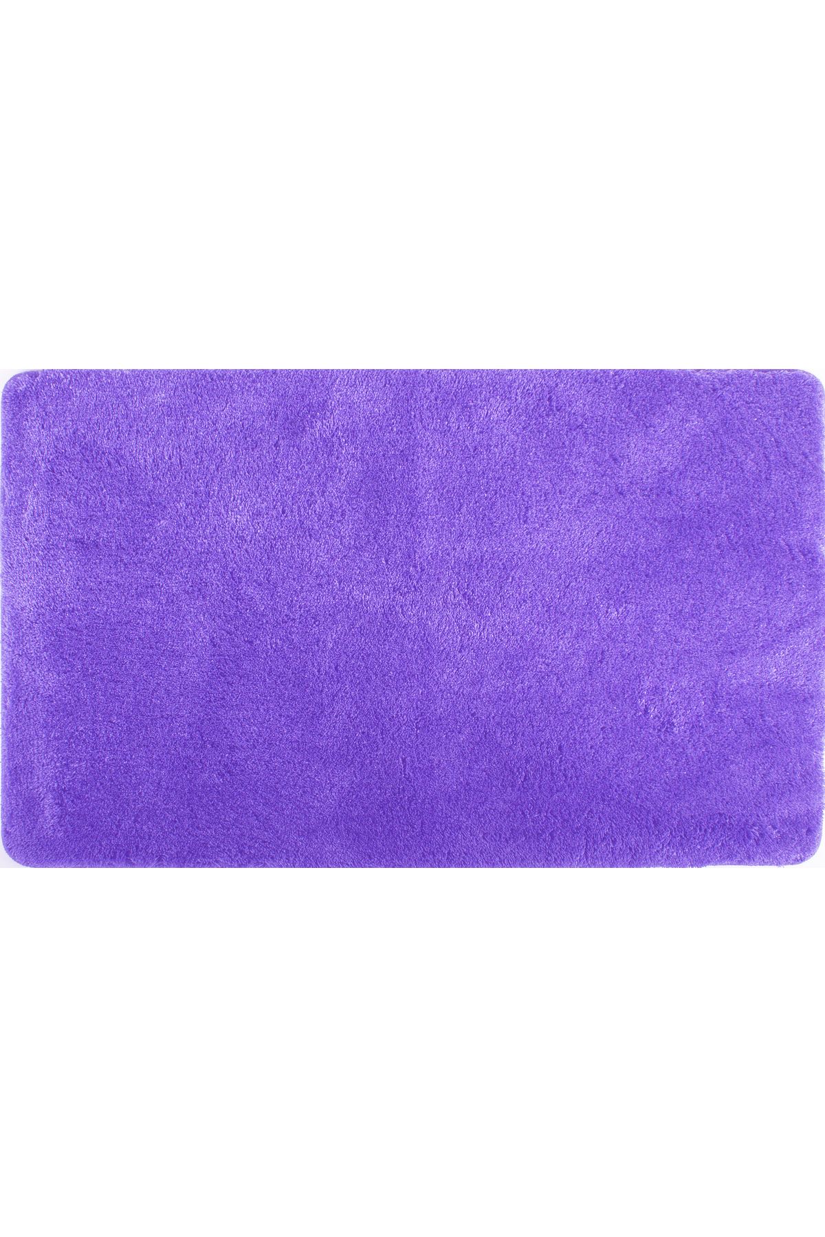 Moda Dekor Akrilik Lila 80x160 cm Tekli Banyo Paspası - Halı