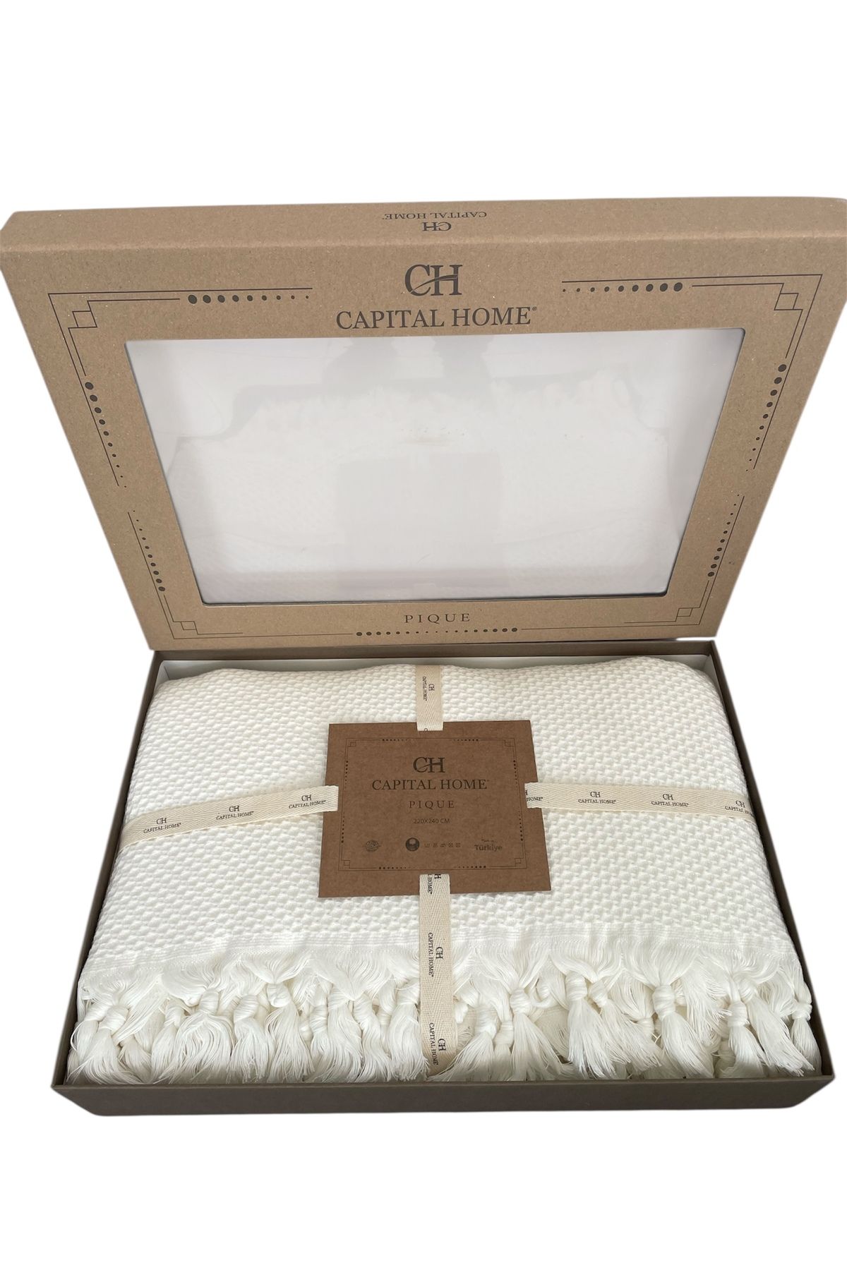 Capital Home Çift Kişilik Pike %100 Pamuklu