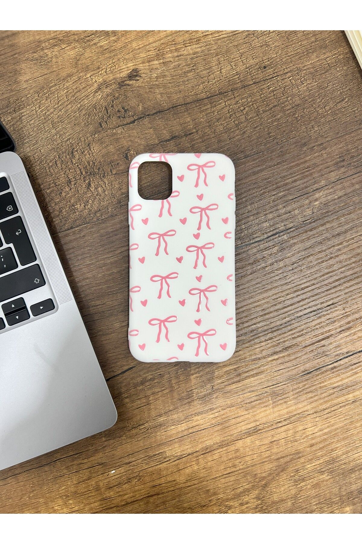 HZR Iphone 11 Pembe Kurdele Silikon Kılıf