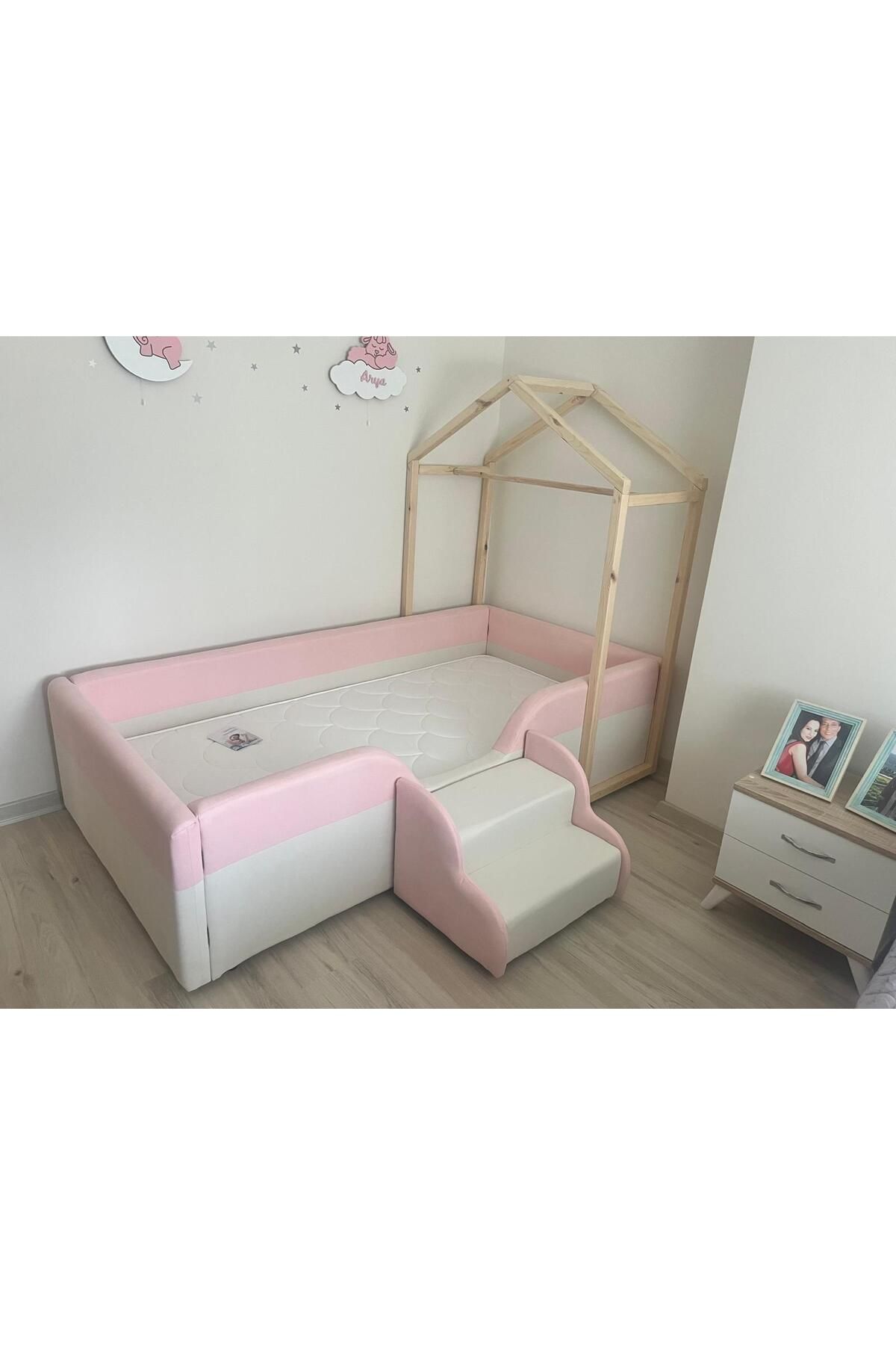 Puf Bebe Montessori serisi_Çocuk ve Bebek Yatağı 90x190 ölçüde (İç yatak dahildir)