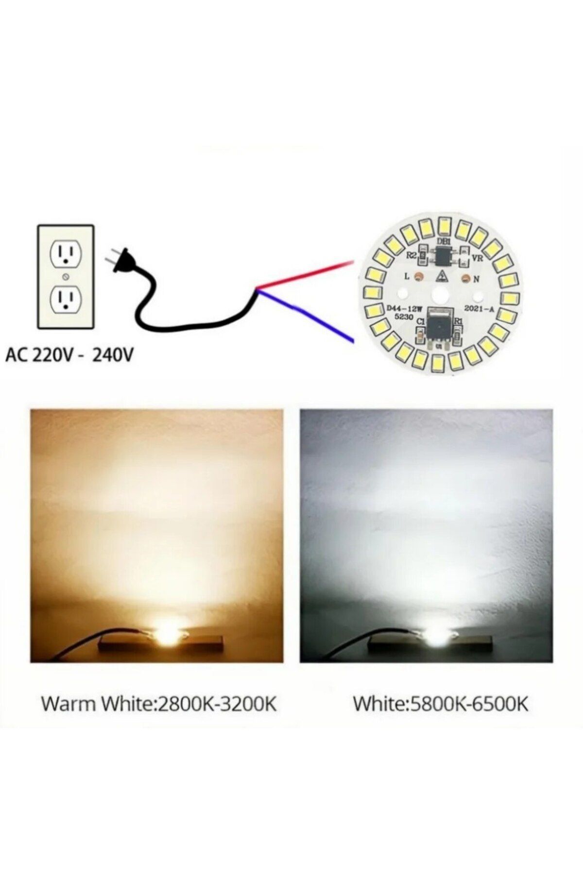 Choice-5W Cold White LED Chip for Lamp Bulb 3W 5W 7W 9W 12W 15W SMD 2835 Led Round Bulb Chips Light Beads A 2