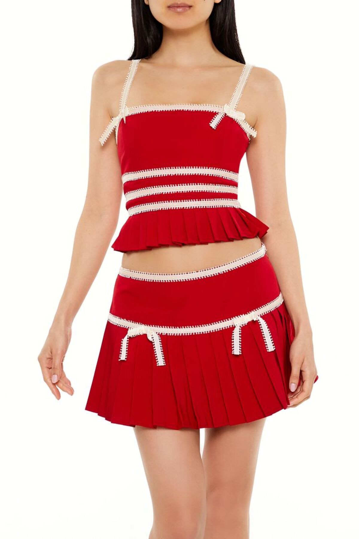Forever 21 İki Renkli Fiyonk Detaylı Bluz