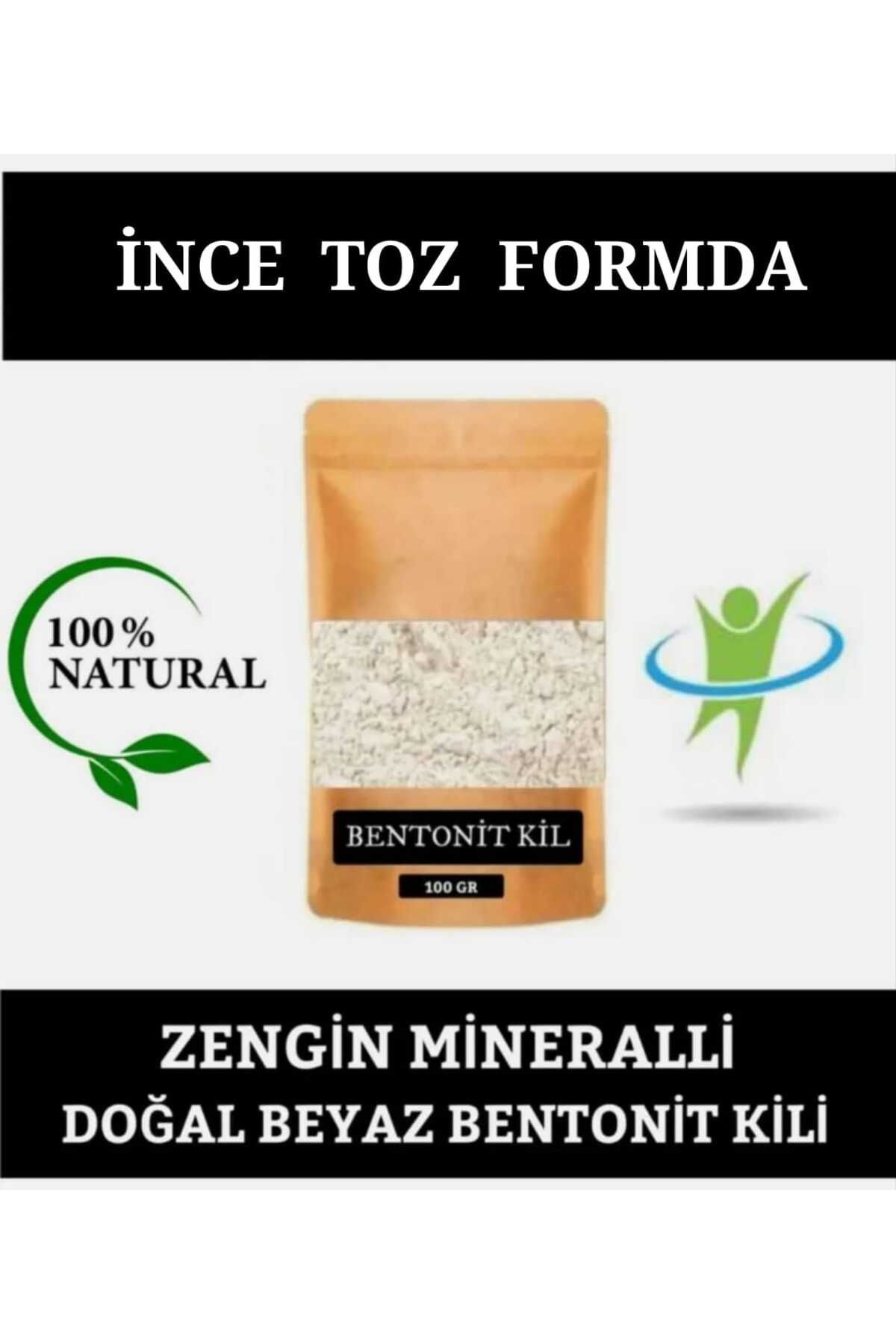 E.M.S AVM BENTONİT KİL 100 GR İNCE TOZ FORMDA KIRIK BEYAZ DOĞAL BENTONİT KİLİ.