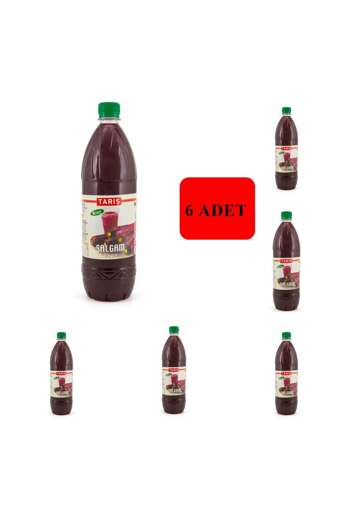 Tariş Şalgam Suyu Acısız 1 Lt 6 Adet