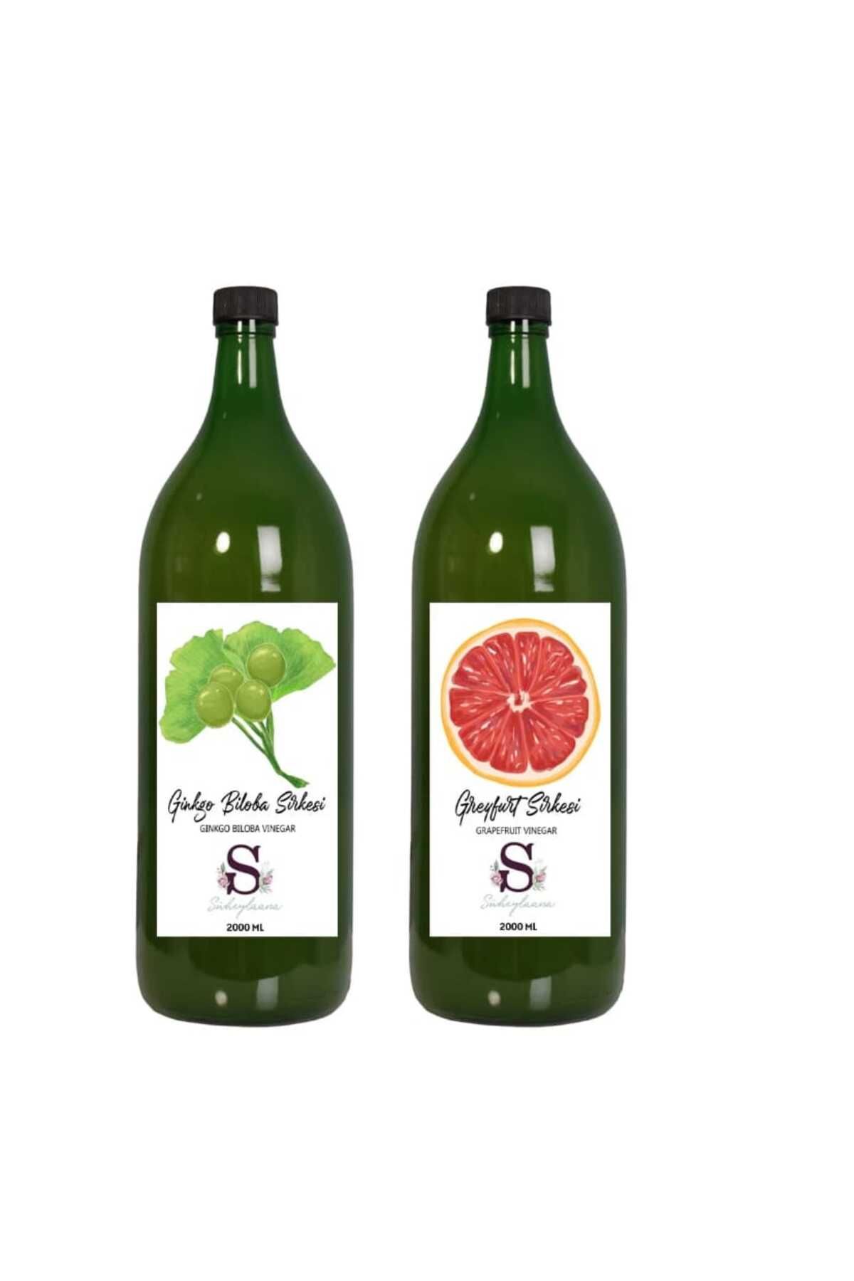 Süheylaana Doğal Ginkgo Biloba Sirkesi 2000 Ml - Doğal Greyfurt Sirkesi 2000 Ml