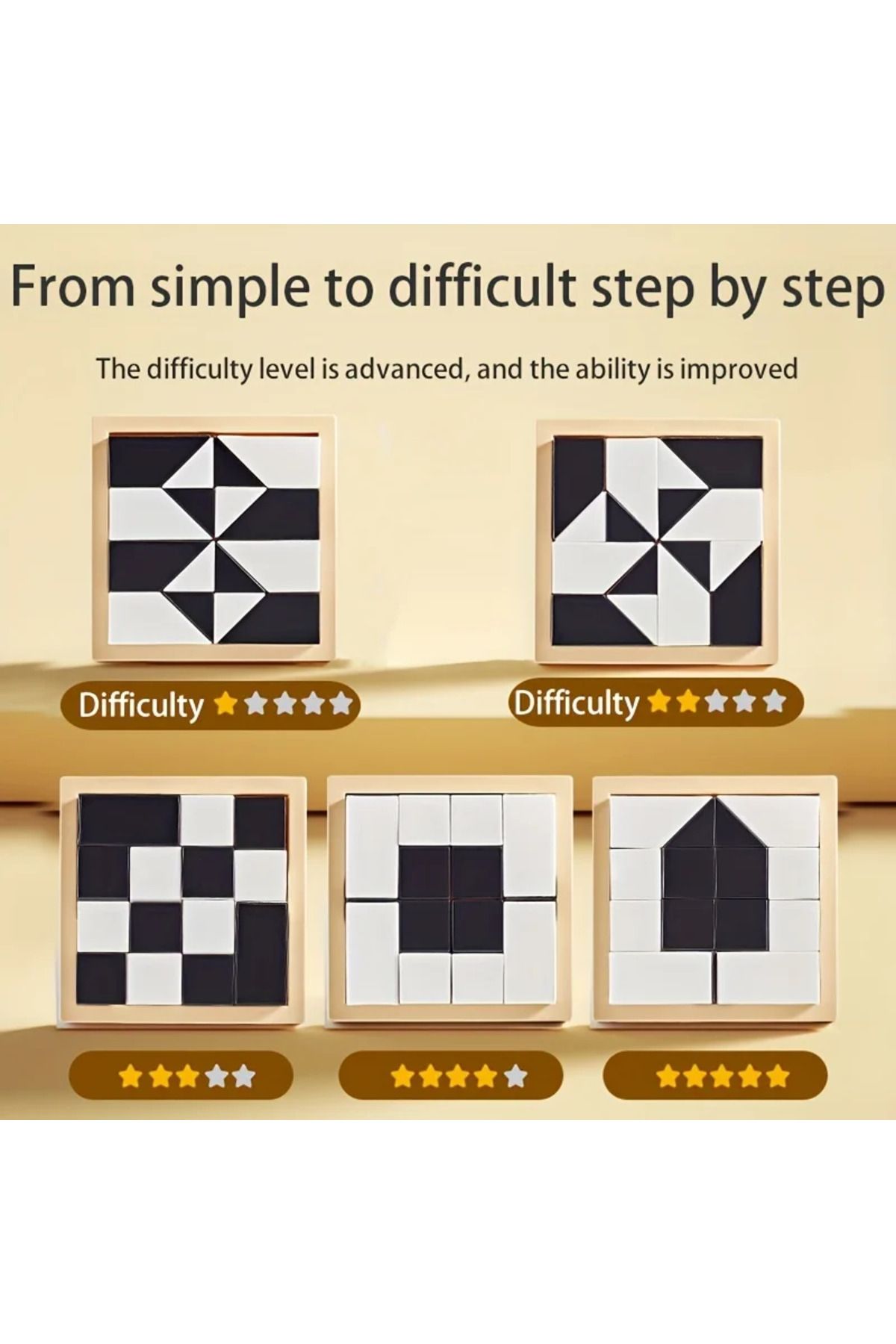 XMSJ-A 120 Level Hidden Block Puzzle 6 Years ABS Material Interesting Enhances Logic and Spatial Reasoni. 5