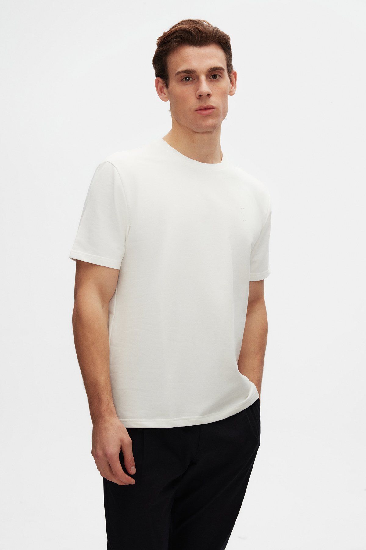 D'S Damat TWN BİSİKLET YAKA T-SHIRT (Slim Fit)