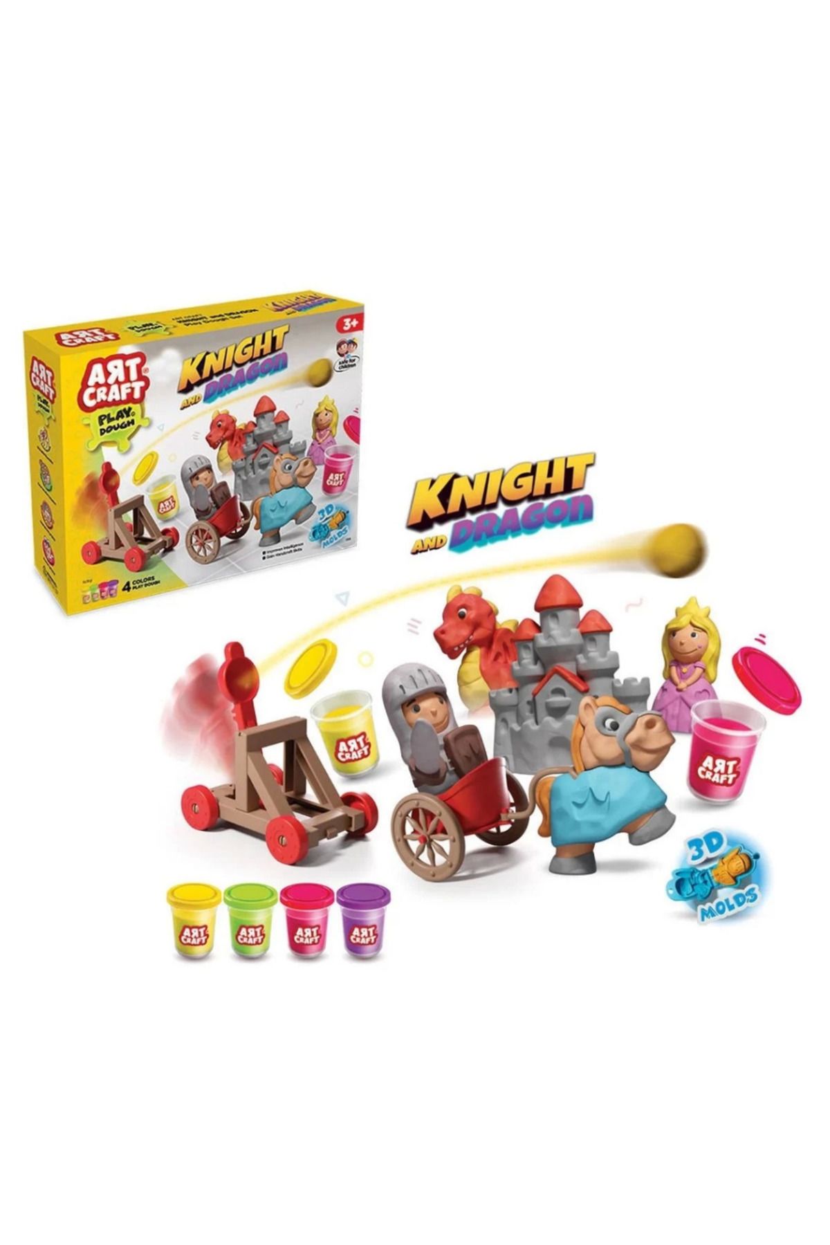 çankaya giyim uğur çankaya Nessiworld Şövalye ve Ejderha Oyun Hamuru Seti 280 gr