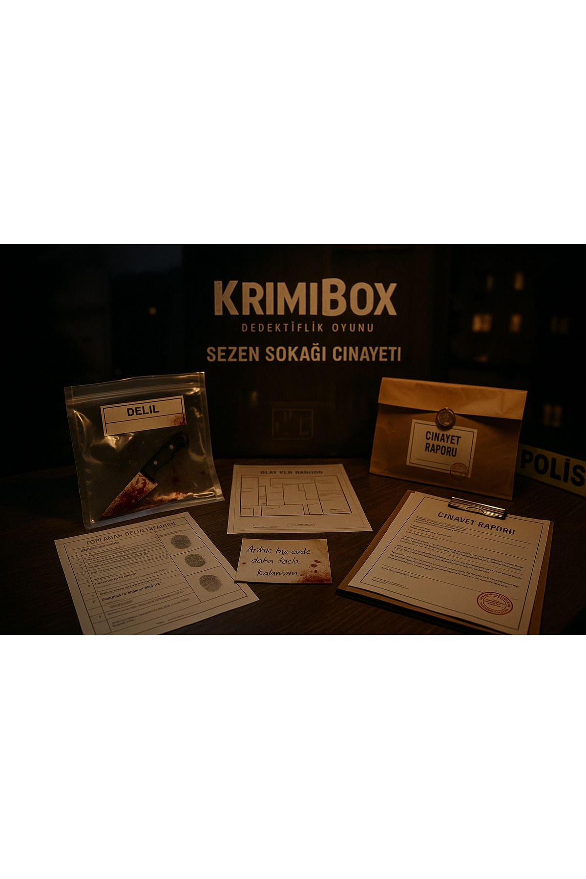 Krimibox Sezen Sokağı Cinayeti - Dava oyunu - Cinayet çözme - Dedektiflik oyunu