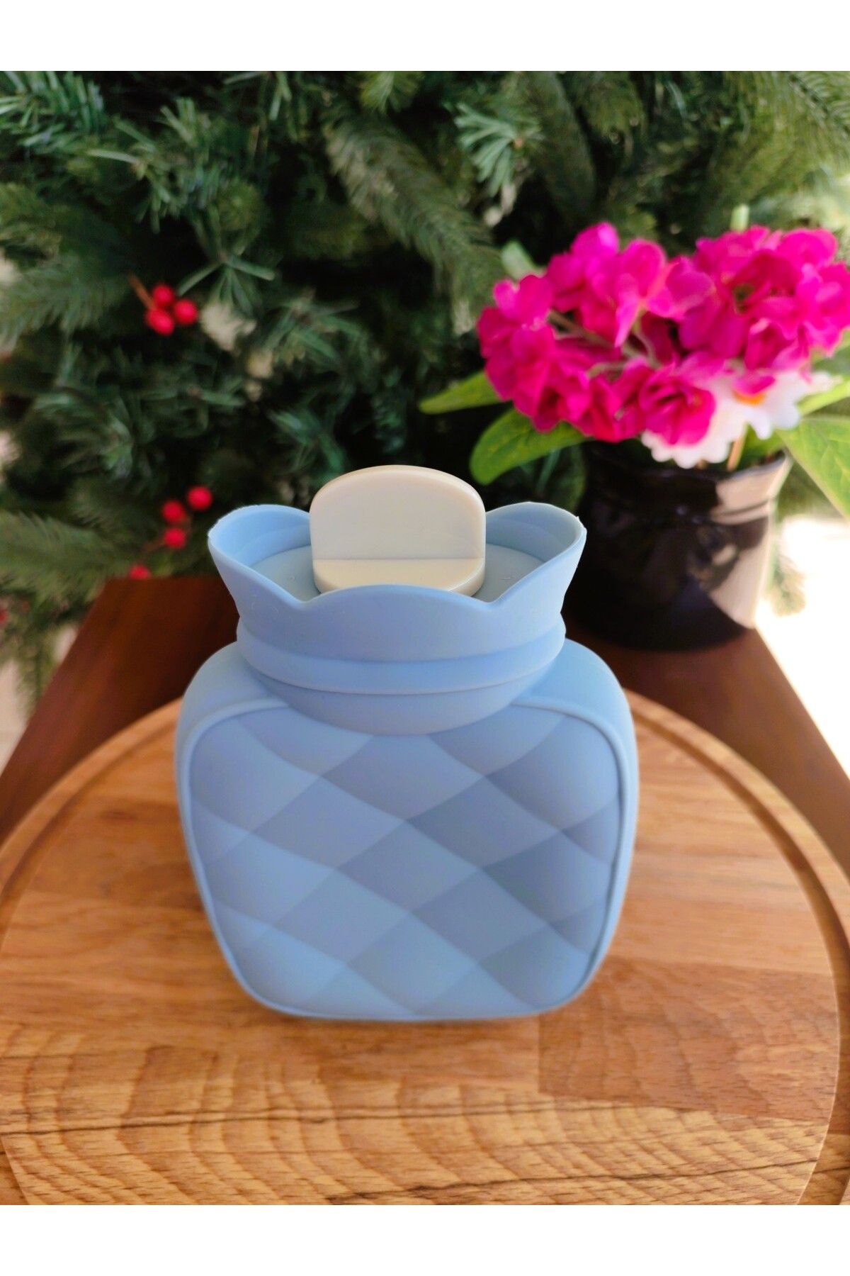 Madame Coco Holly Sıcak Su Torbası - Soft Mavi - 350 Ml - 14,5 x 10 x 3,5