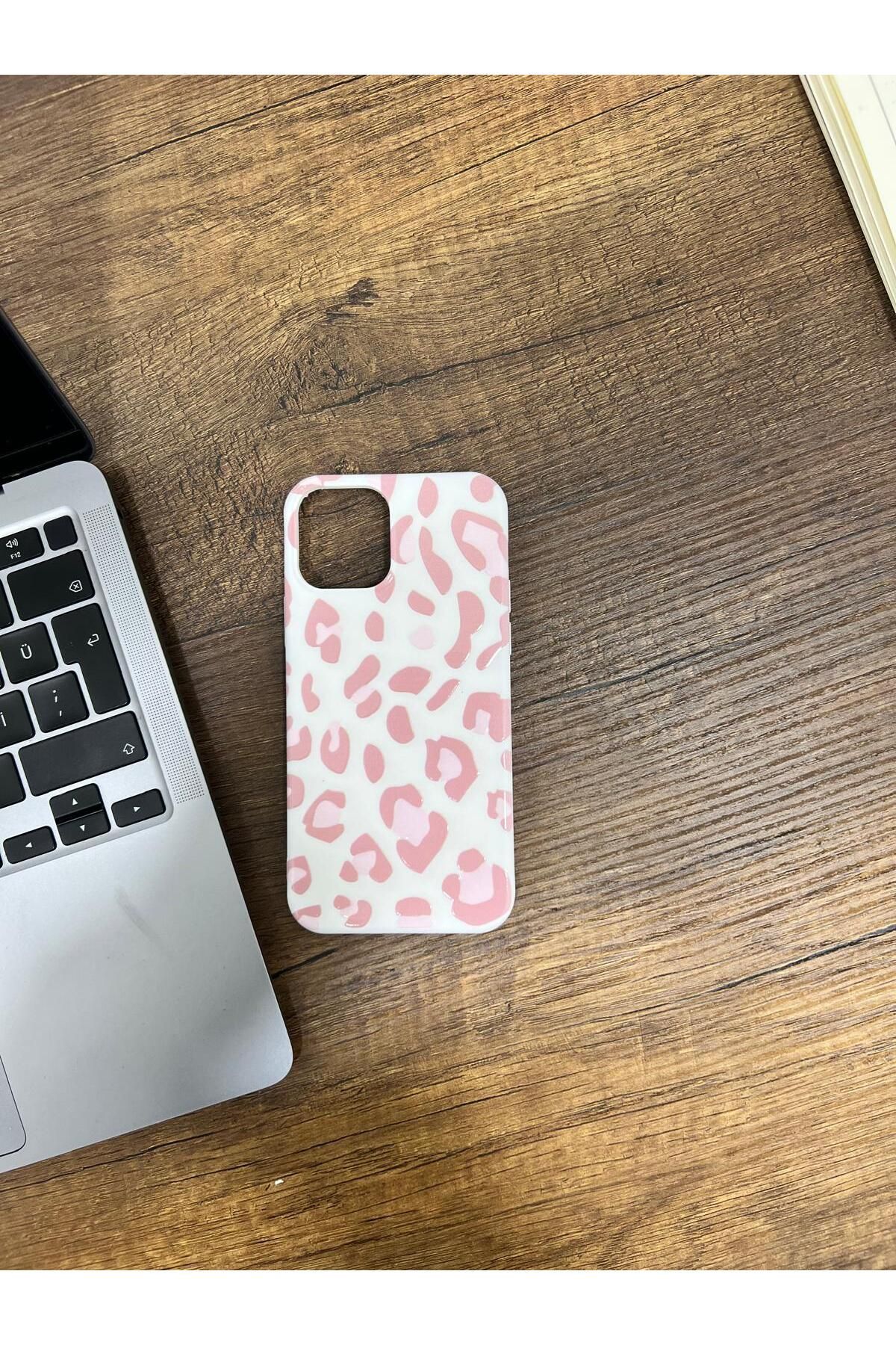 HZR Iphone 12/12Pro Beyaz Desenli Silikon Kılıf