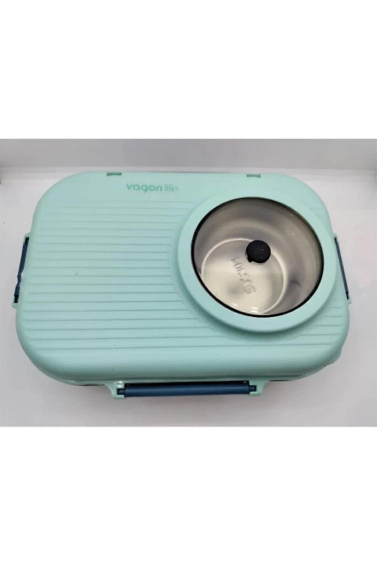 Vagonlife Bl70100 Çelik Hazneli Lunch Box Beslenme Kabı Mavi