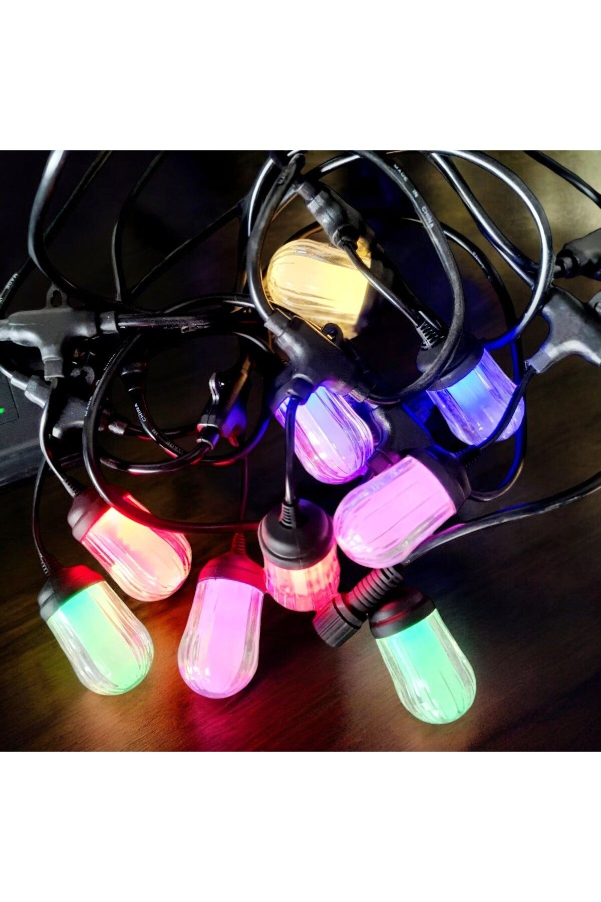 Naimeed Company Șir Luminos Decorativ, Interconectabil, Naimeed D6086, 5 M, 10 Becuri Led, Lumină Multicoloră - One Size