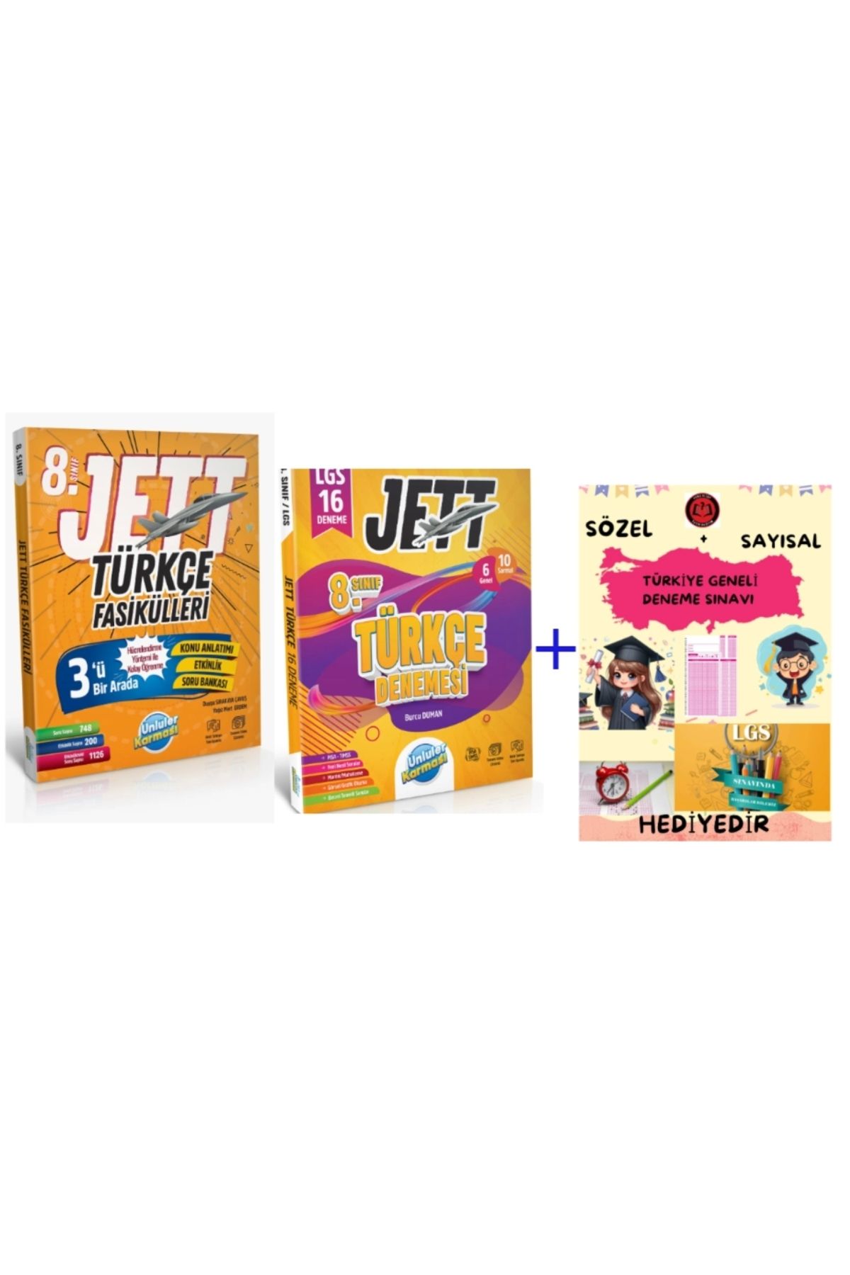 Ünlüler Karması ÜNLÜLER KARMASI 8. SINIF JETT TÜRKÇE FASİKÜLLERİ + DENEME