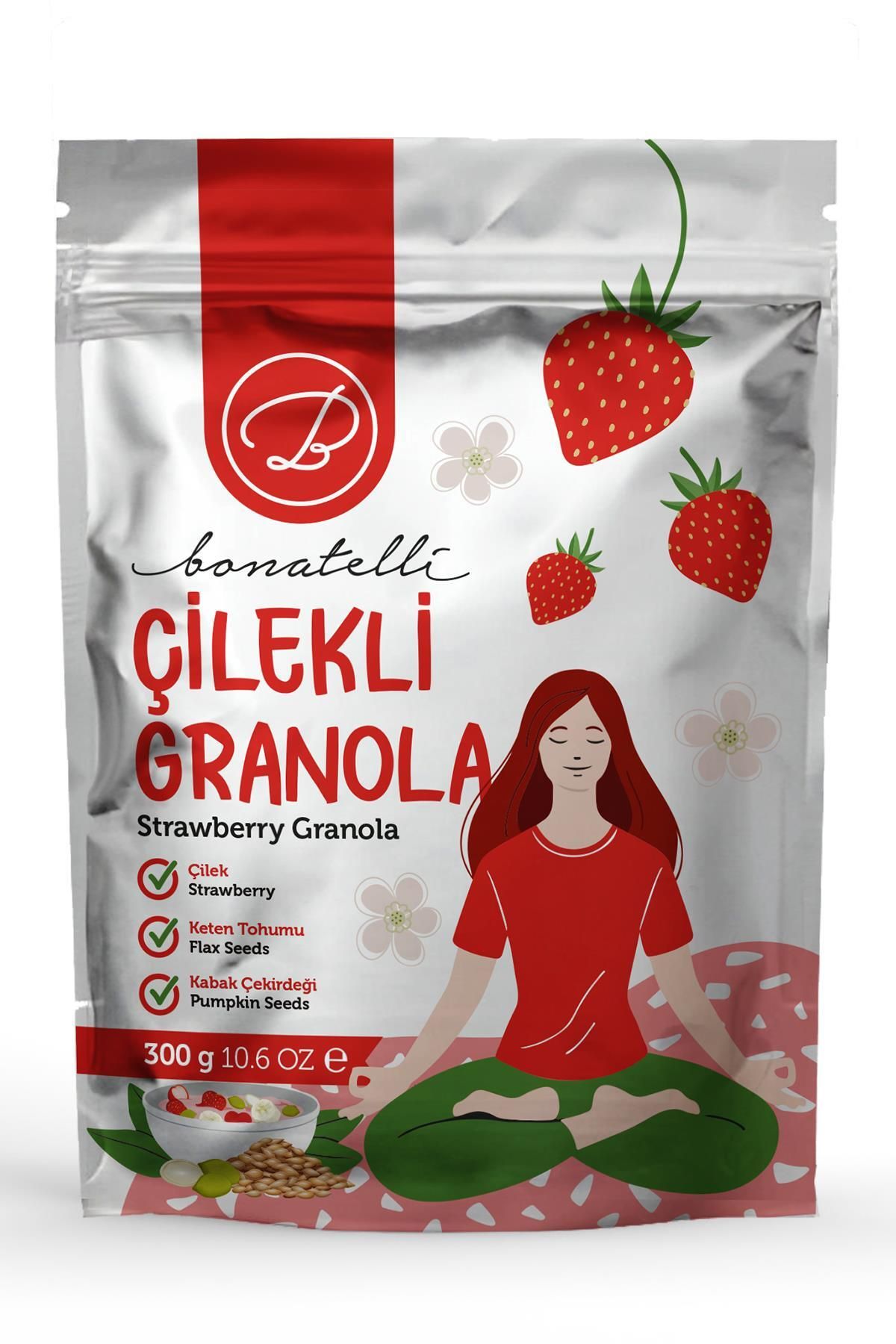 Bonatelli Çilekli Granola 300 G