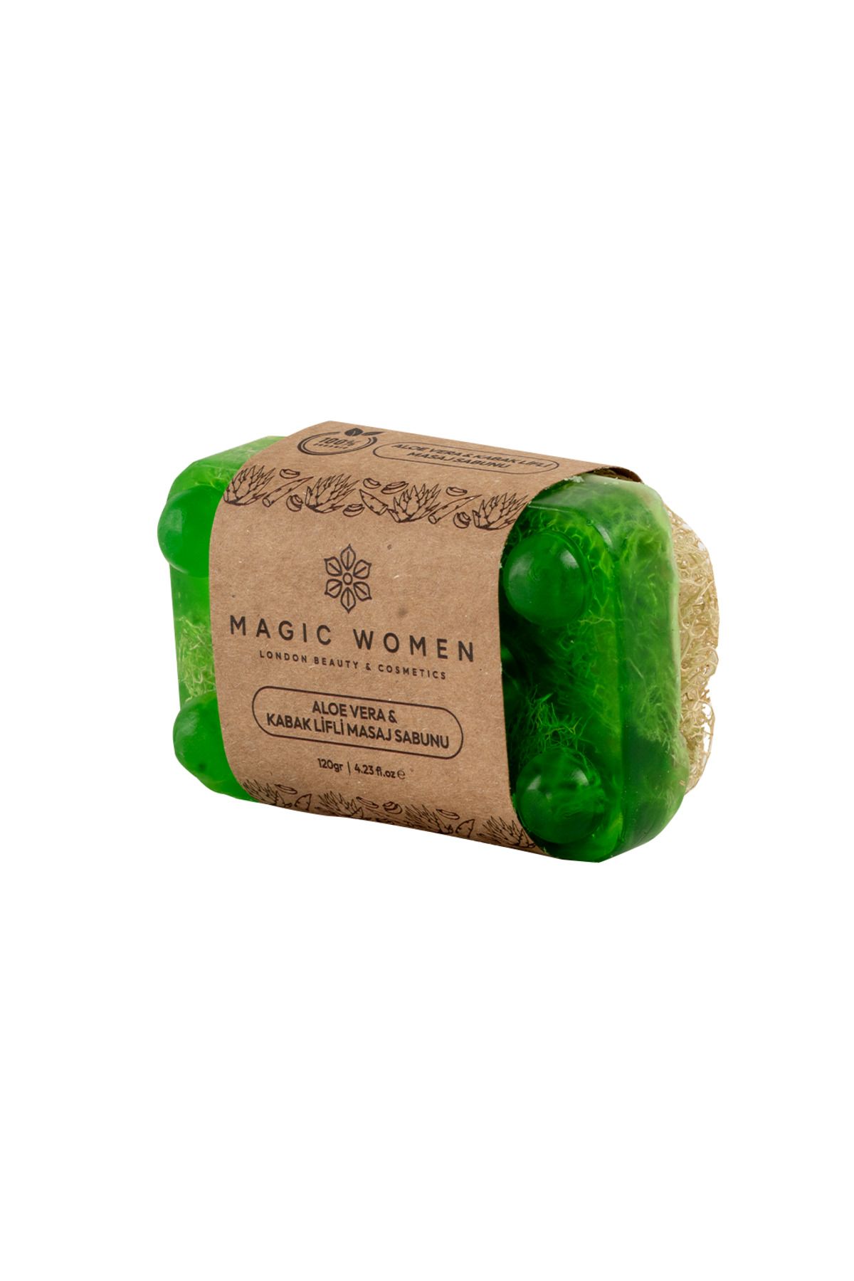 MAGİC WOMEN Magic Women Kabak Lifli Masaj Sabunu | Doğal Peeling ve Masaj Etkili Sabun