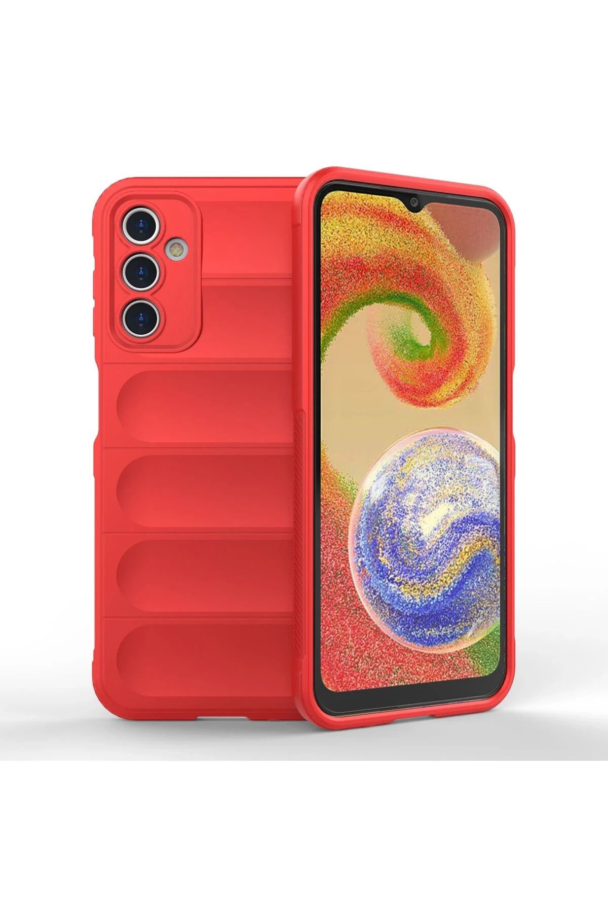 NewFace Galaxy A14 4G Kılıf Uyumlu Silikon - Kırmızı FERRG